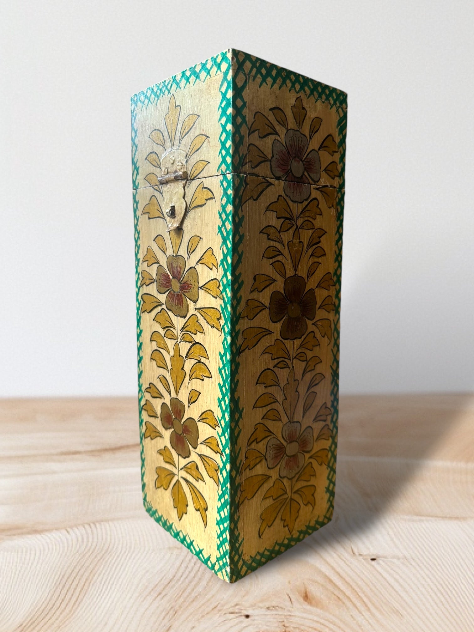 Handpainted Indian storage box 2