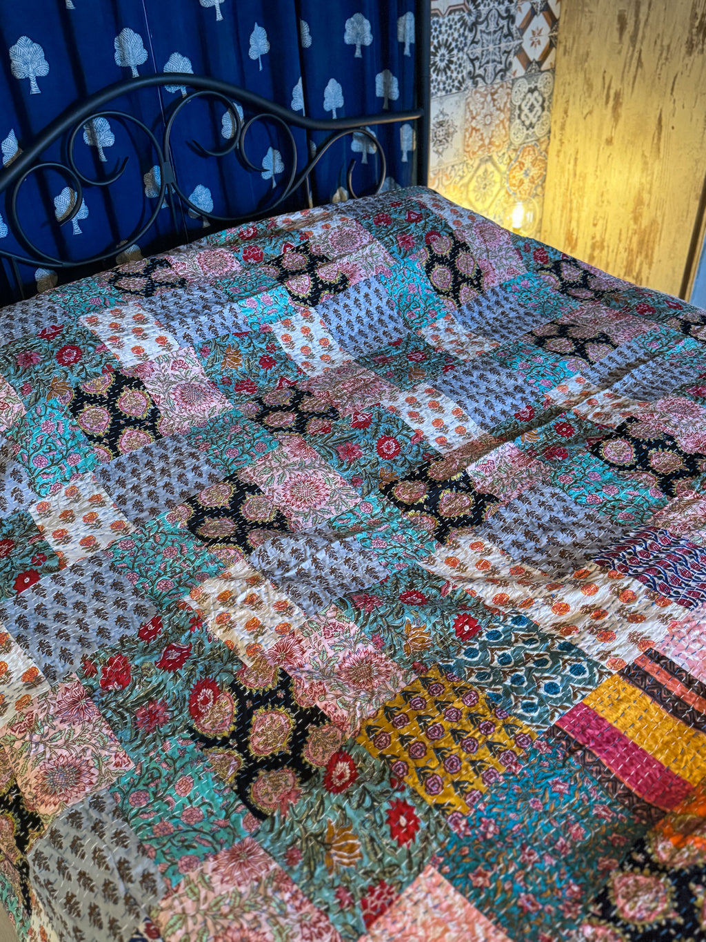 Big Quilt - Blockprint kantha patchwork 2