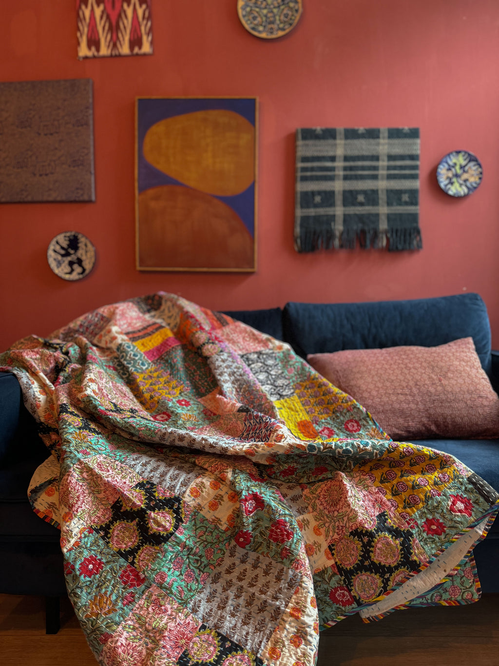 Big Quilt - Blockprint kantha patchwork 2