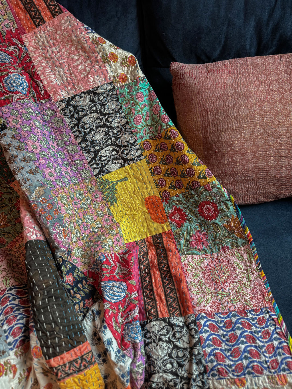 Big Quilt - Blockprint kantha patchwork 2