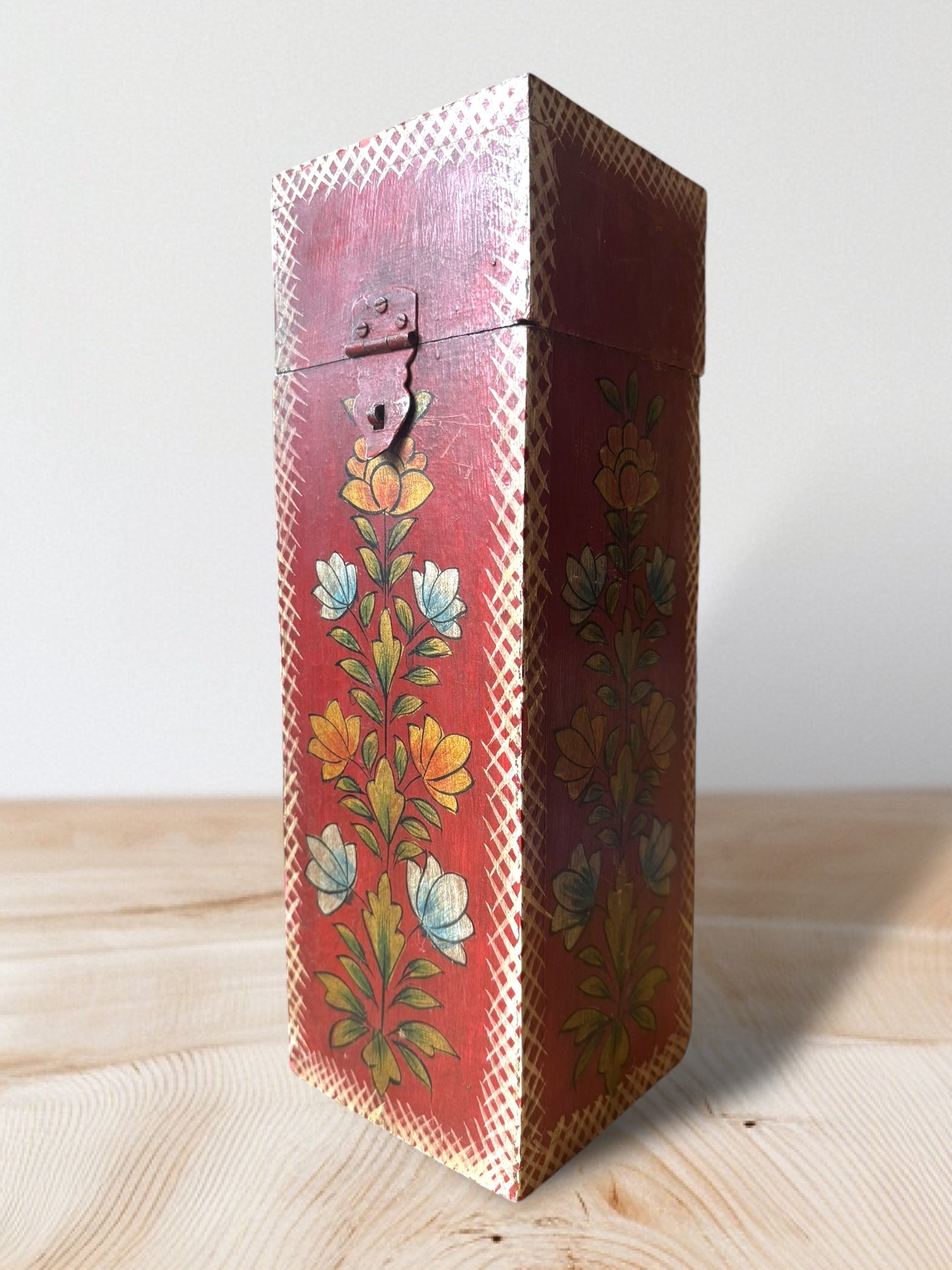 Handpainted Indian storage box 6