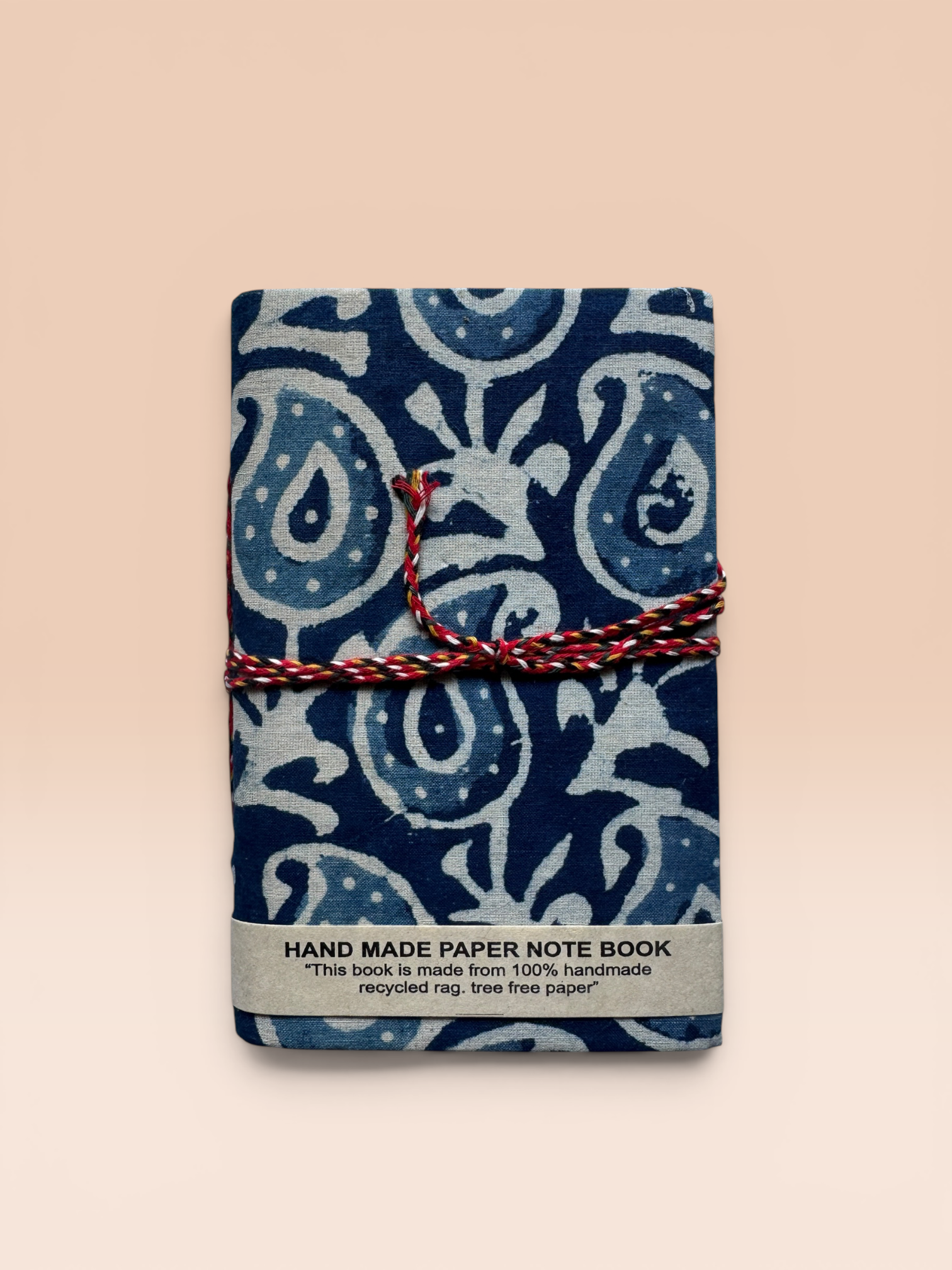 Block printed Journaling Book - Small (Indigo)