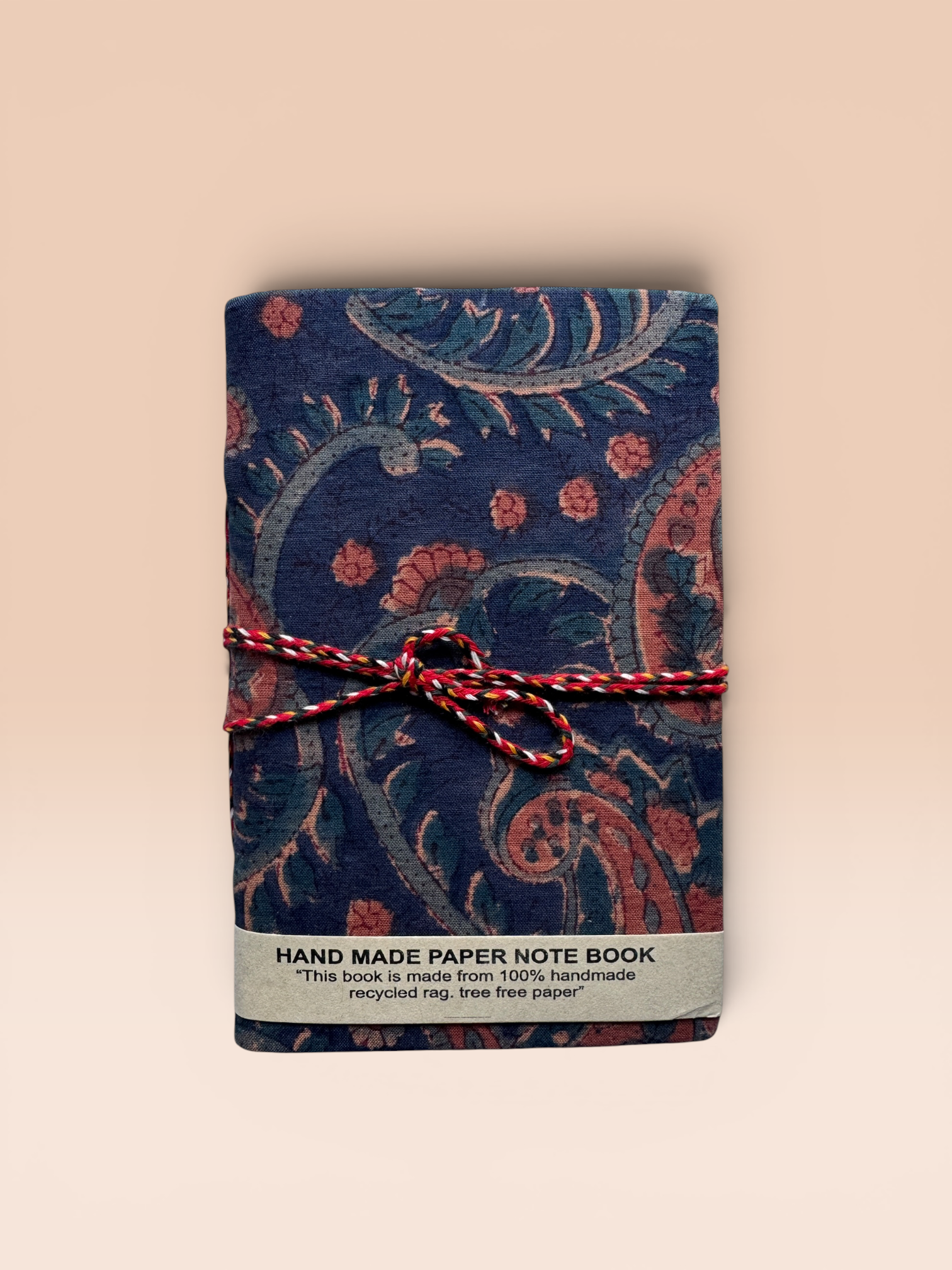 Block printed Journaling Book - Small (IndigoPink)