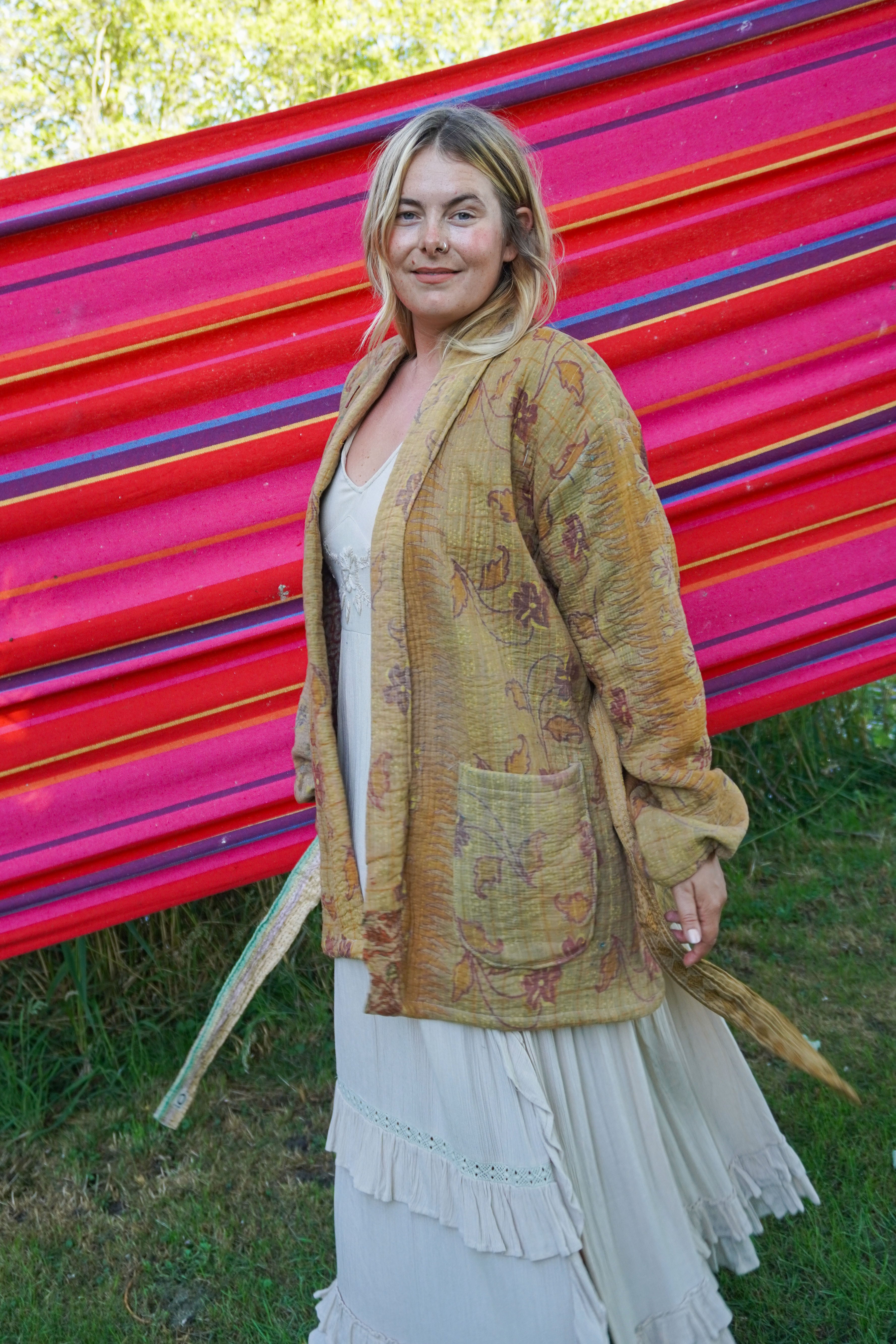 Majstudio / sari coat mid / Vintage india rugged 093