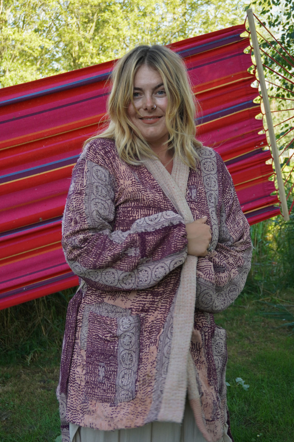 Majstudio / sari coat mid / Vintage india rugged 097
