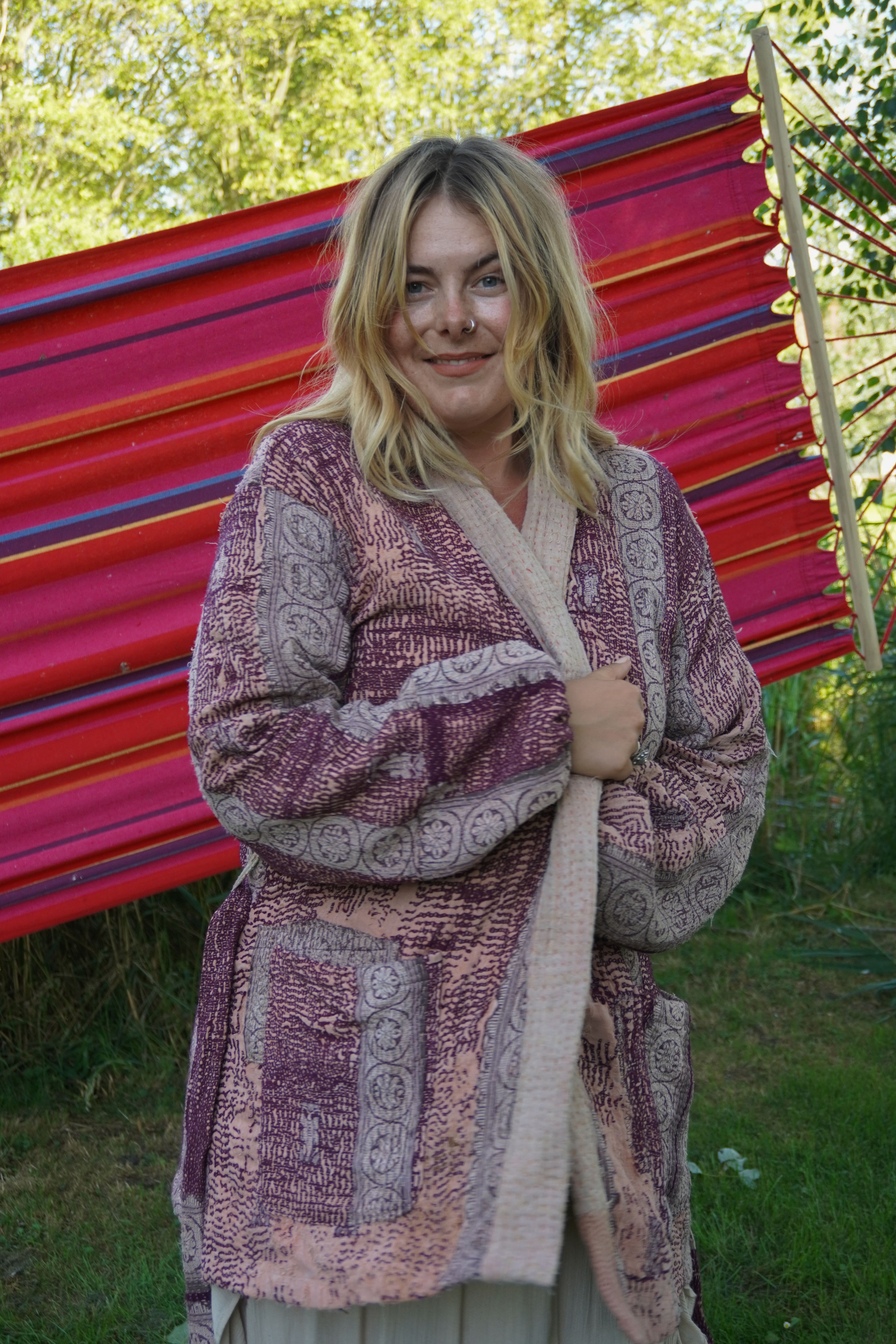 Majstudio / sari coat mid / Vintage india rugged 097