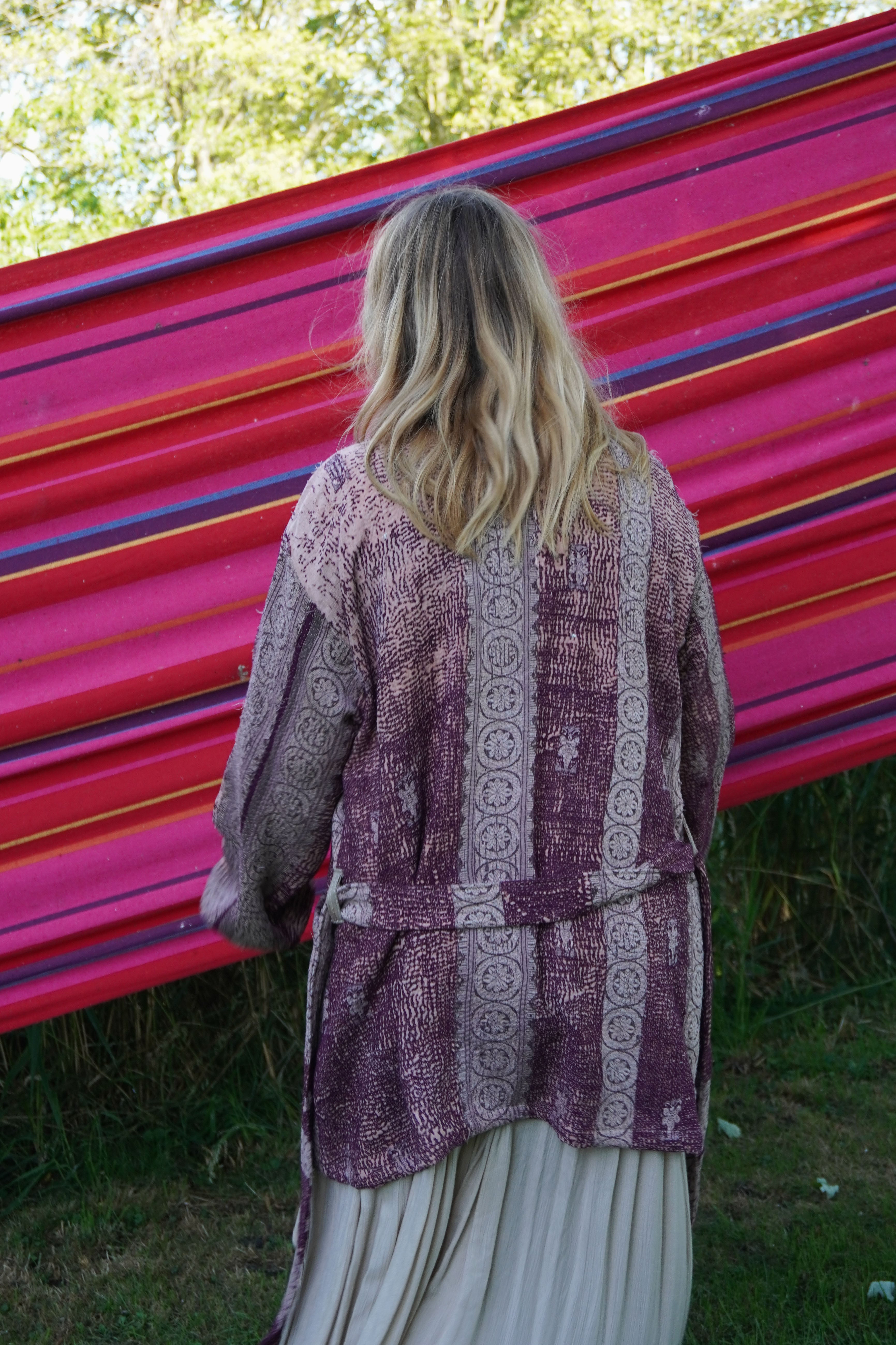 Majstudio / sari coat mid / Vintage india rugged 097
