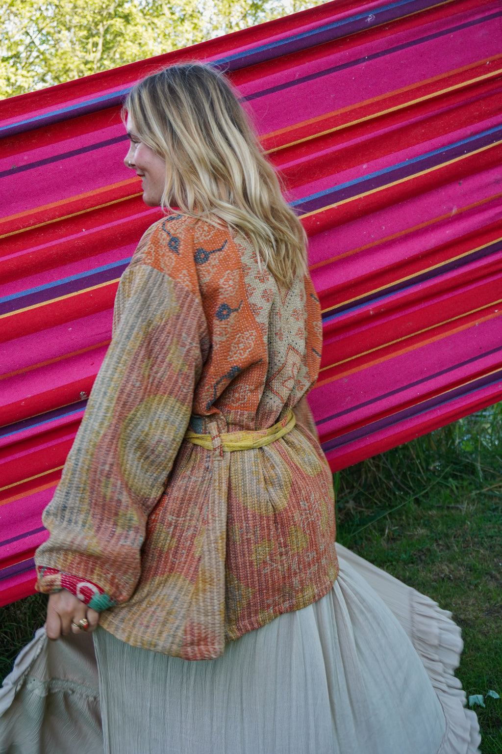 Majstudio / sari coat mid / Vintage india rugged 095