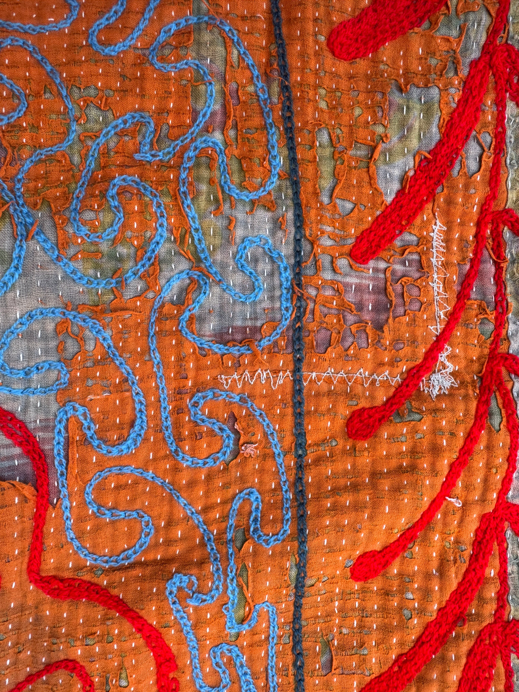Waistcoat Kantha/Blockprint teddy 011