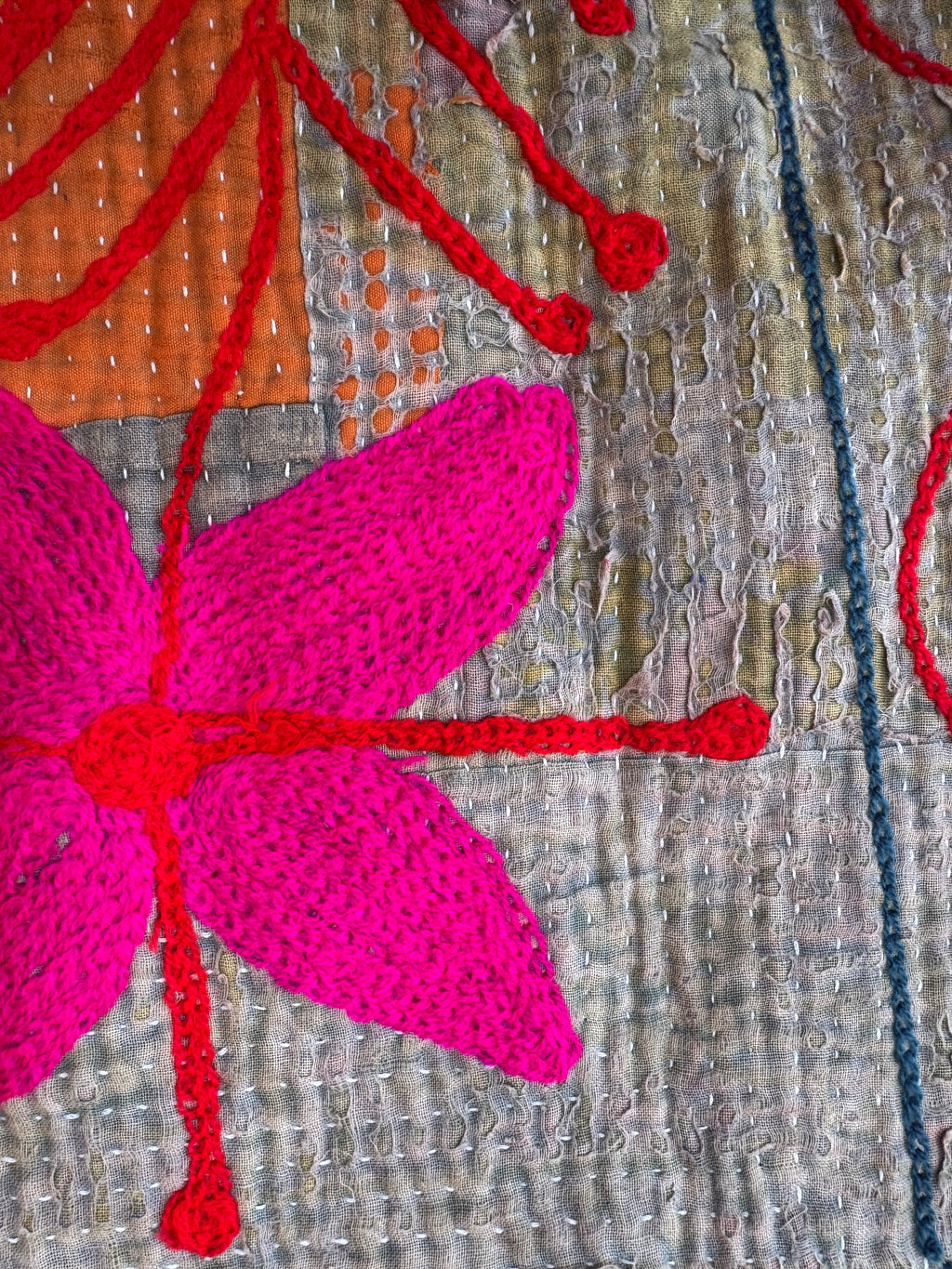 Waistcoat Kantha/Blockprint teddy 011