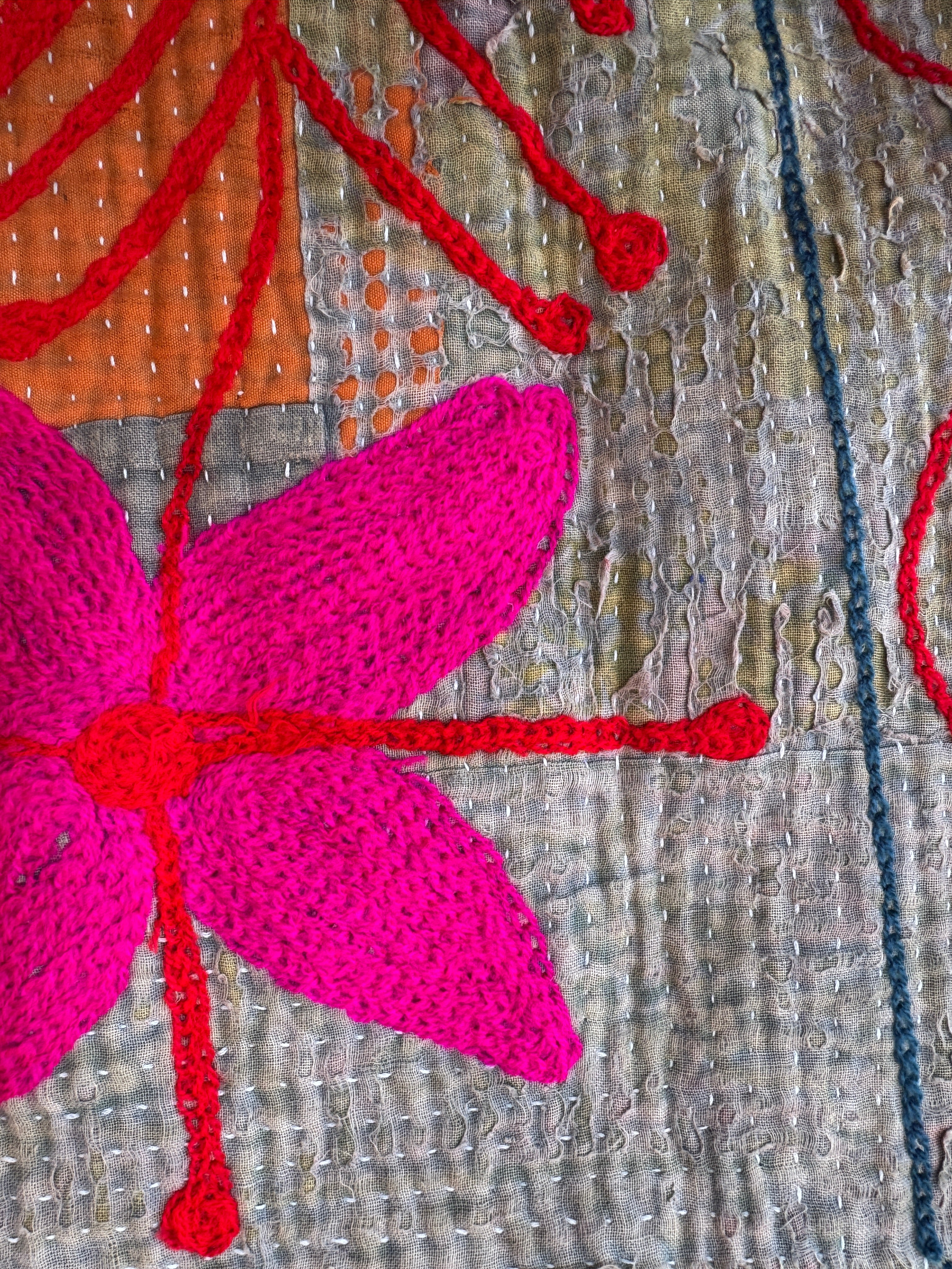 Waistcoat Kantha/Blockprint teddy 011