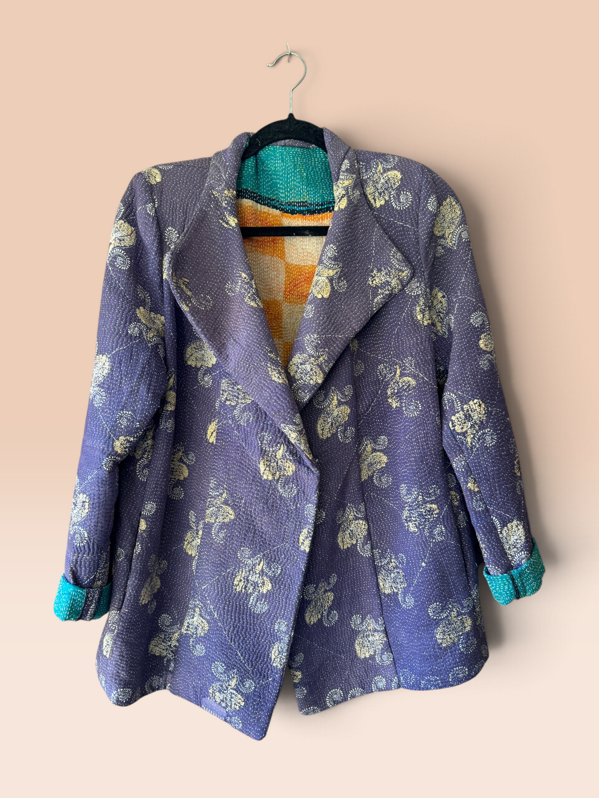 Kantha blazer purple - 2ndhand