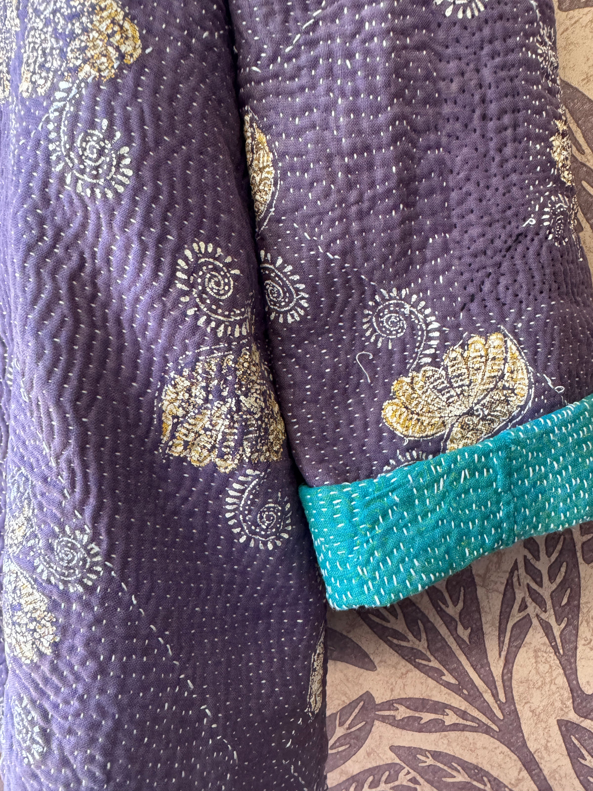 Kantha blazer purple - 2ndhand