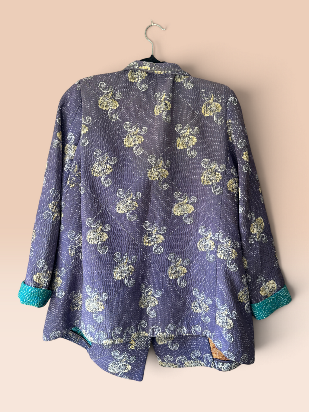 Kantha blazer purple - 2ndhand