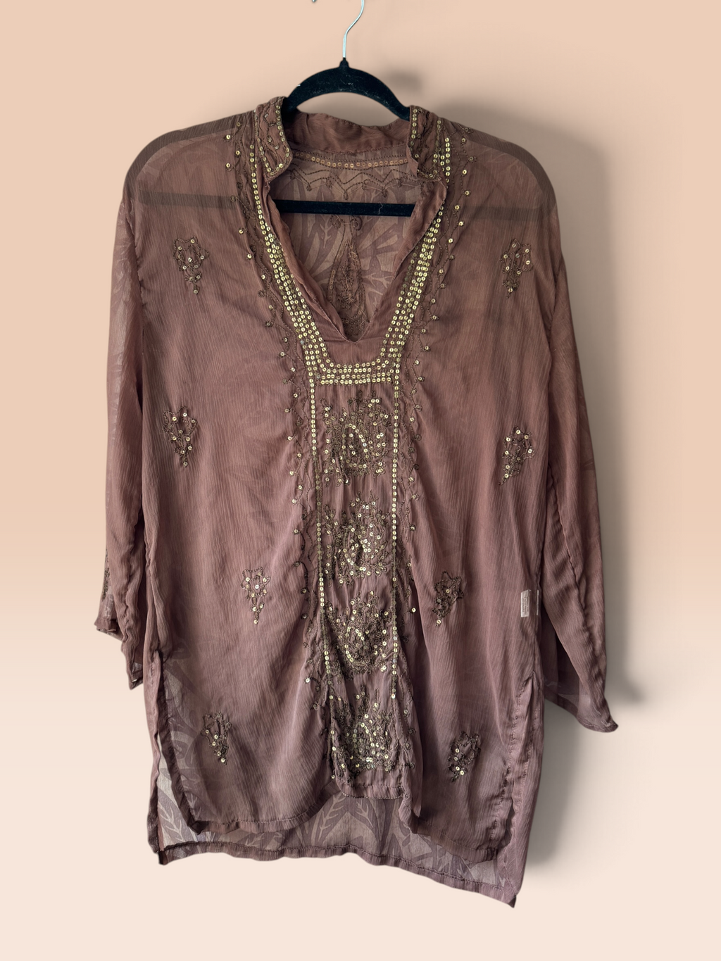 Tunic Mauve/brown - 2ndhand