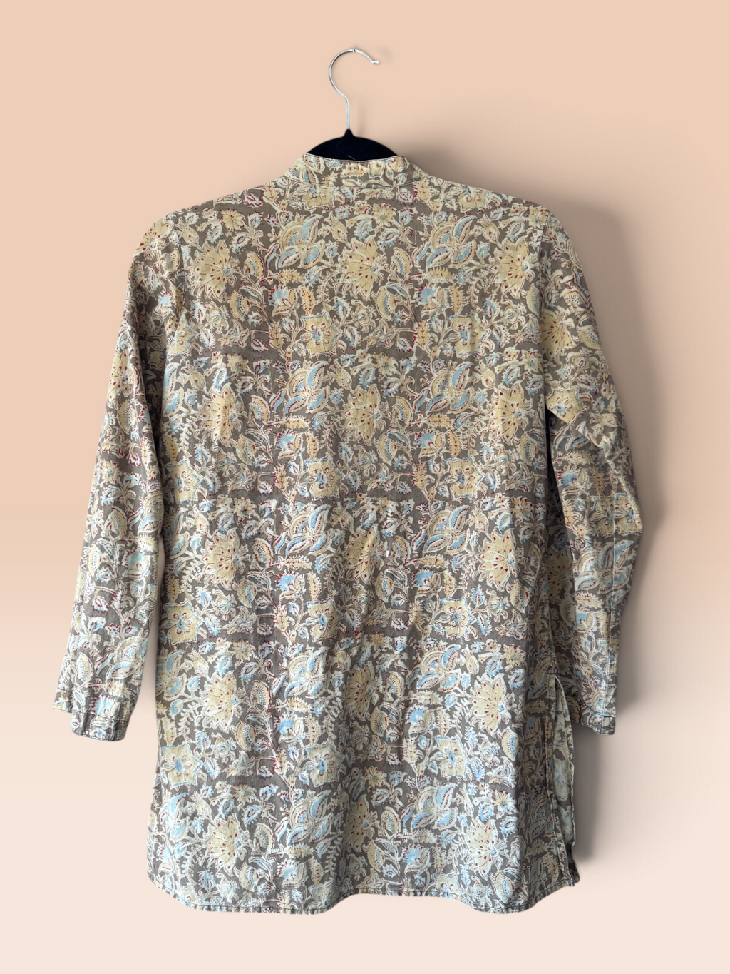 Floral block print blouse - 2ndhand