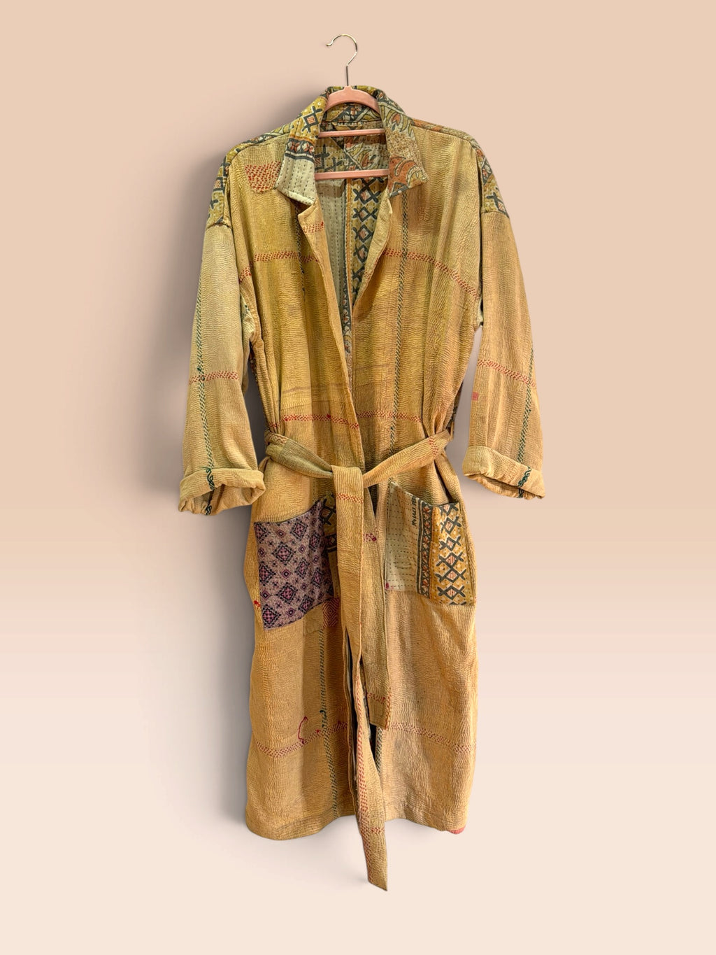 Majstudio / sari coat long / Vintage rugged 095