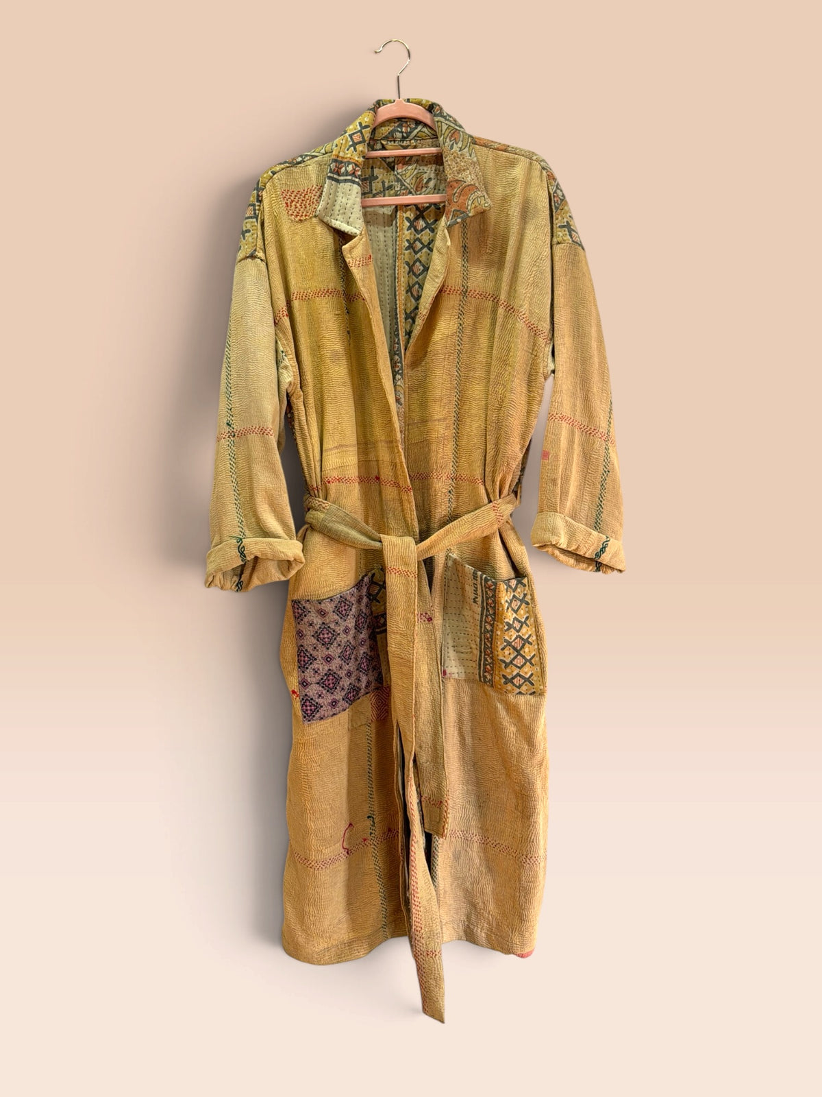 Majstudio / sari coat long / Vintage rugged 095