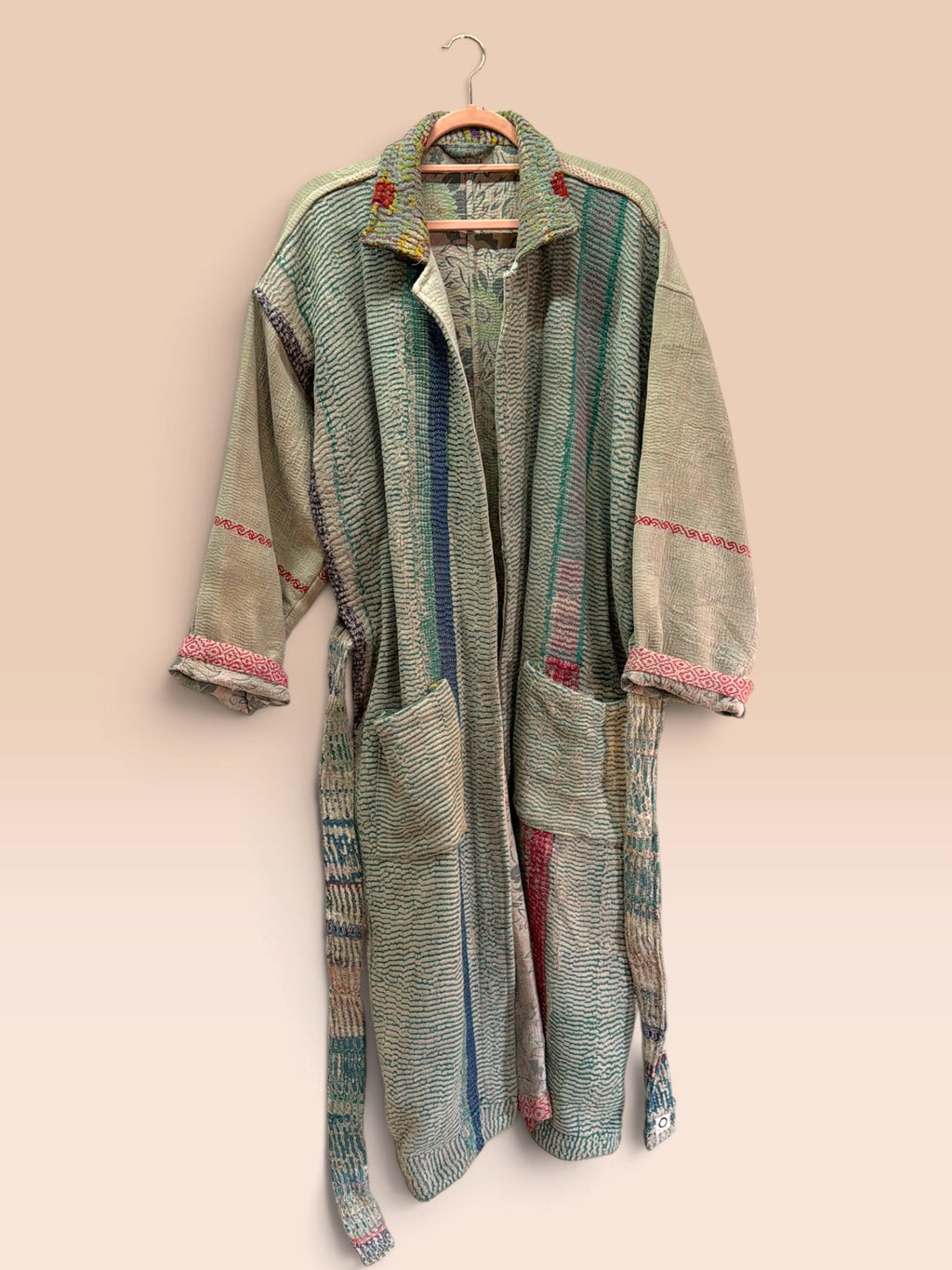 Majstudio / sari coat long / Vintage rugged 090