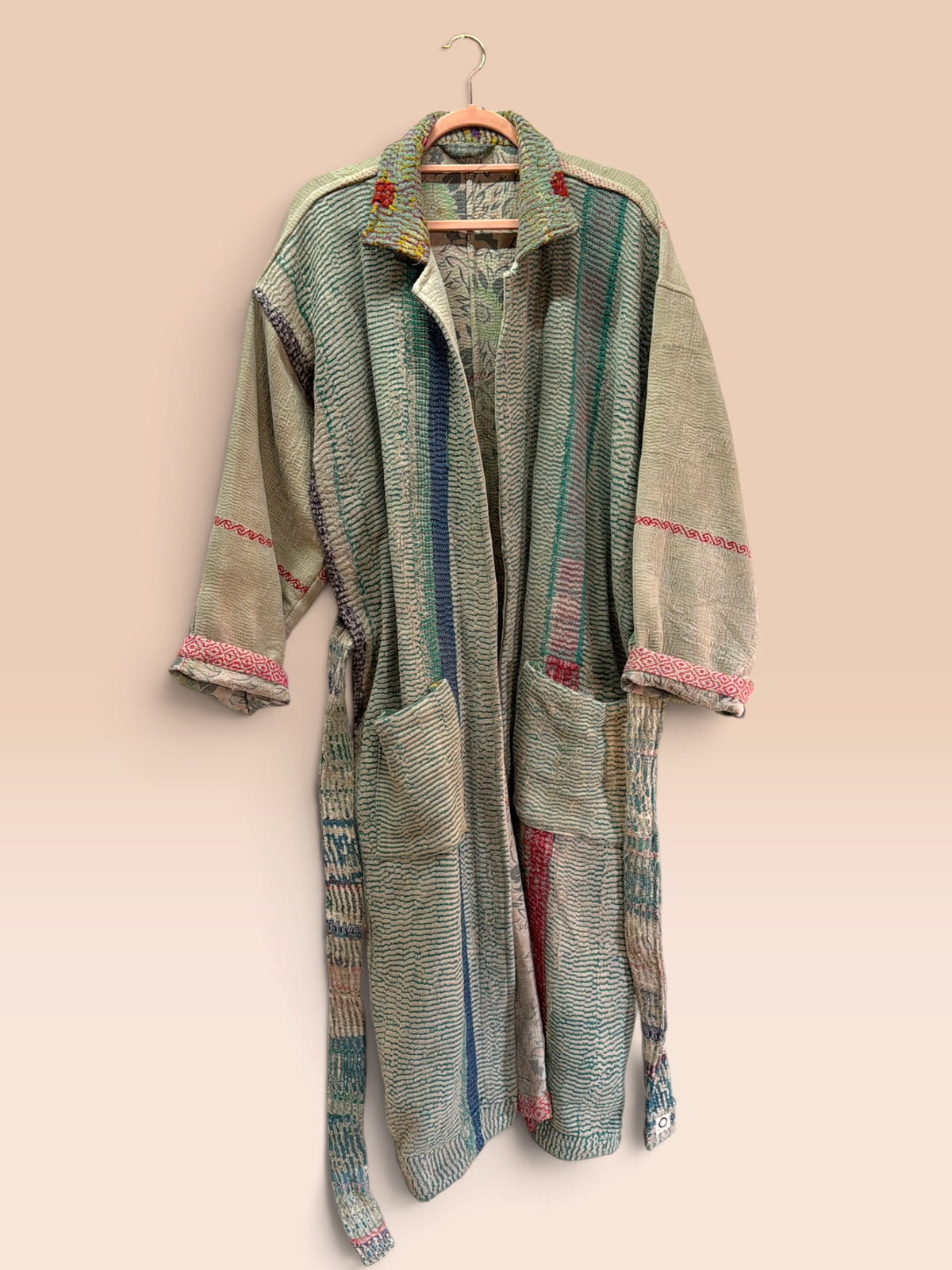 Majstudio / sari coat long / Vintage rugged 090