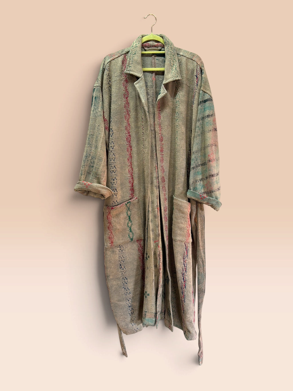 Majstudio / sari coat long / Vintage rugged 088
