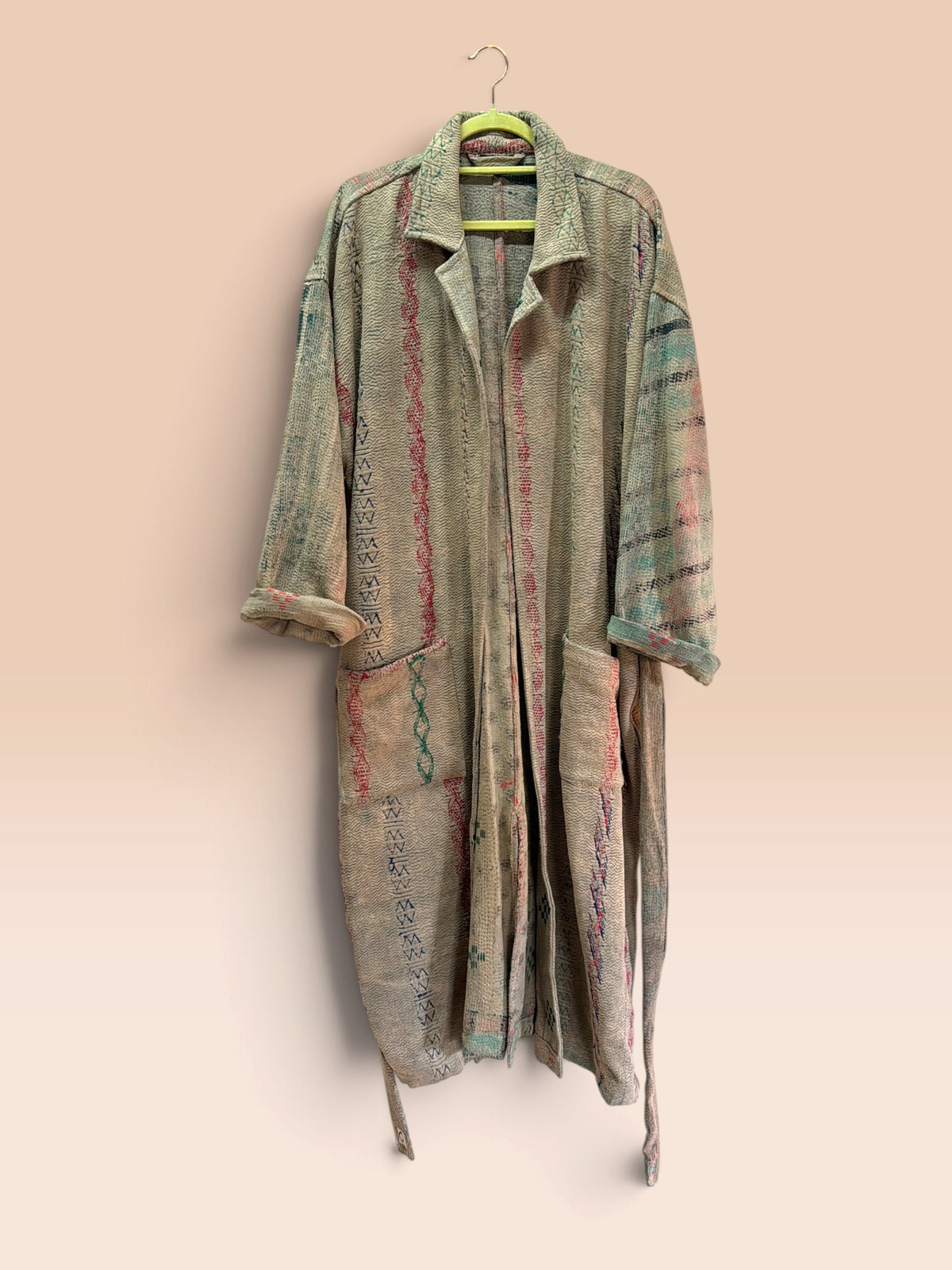 Majstudio / sari coat long / Vintage rugged 088