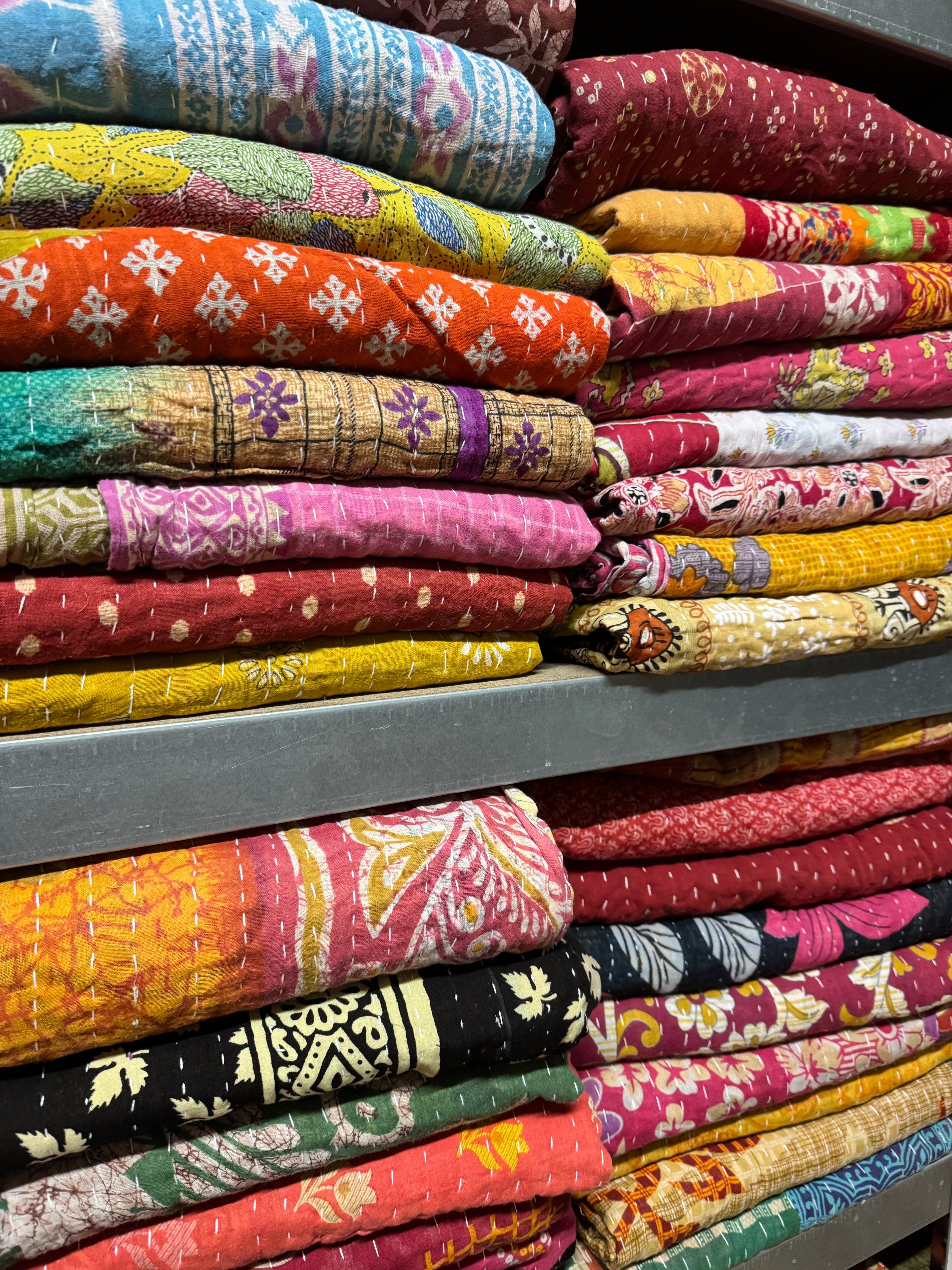 Kantha Quilt - Big stitch