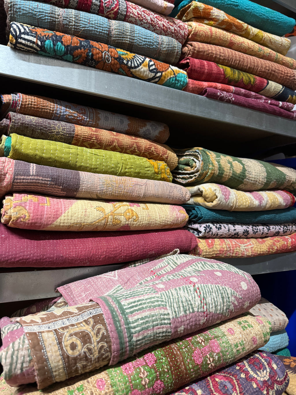 Kantha Quilt - Fine stitch