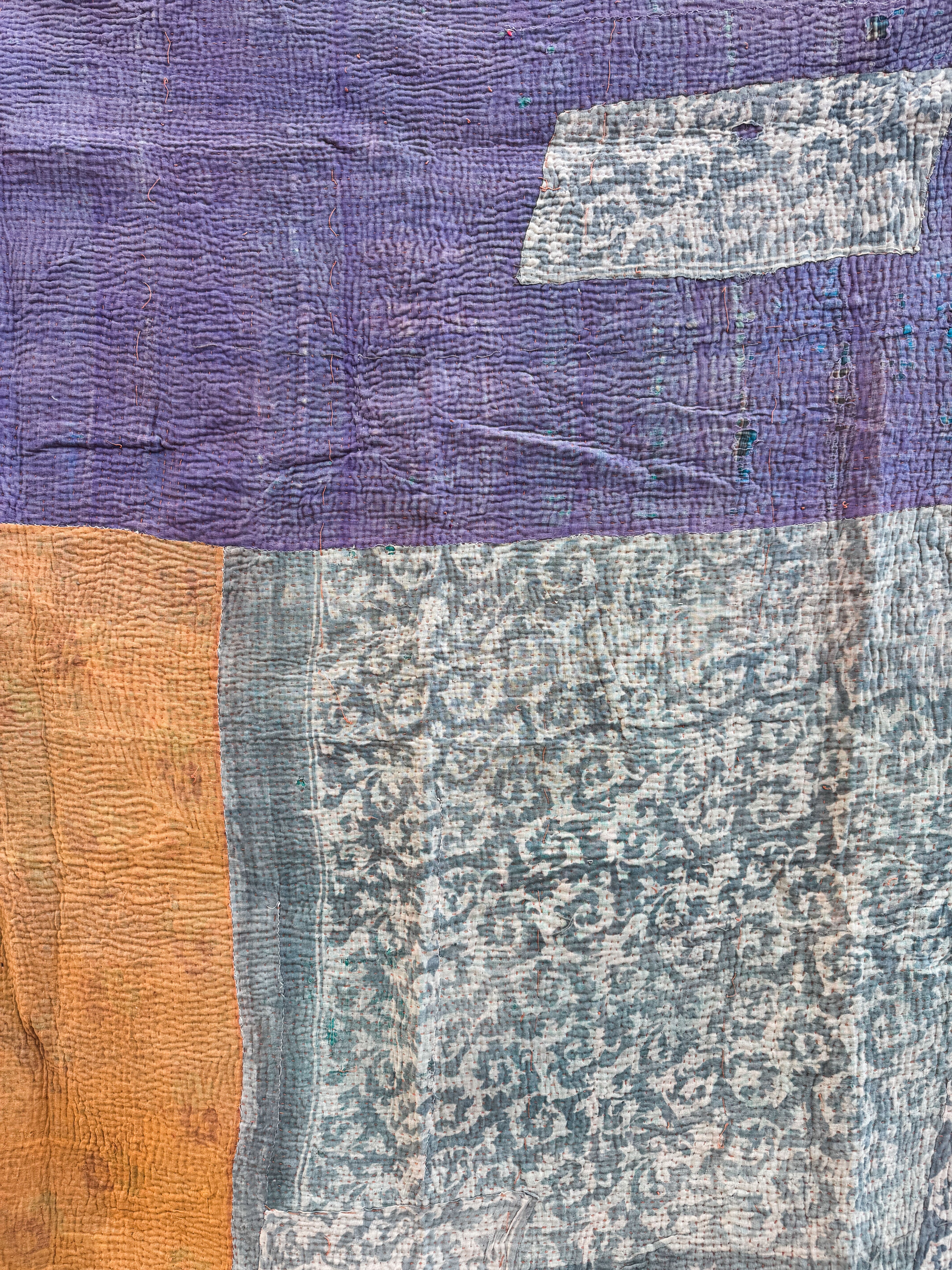 Kantha quilt - Fine stitch 01