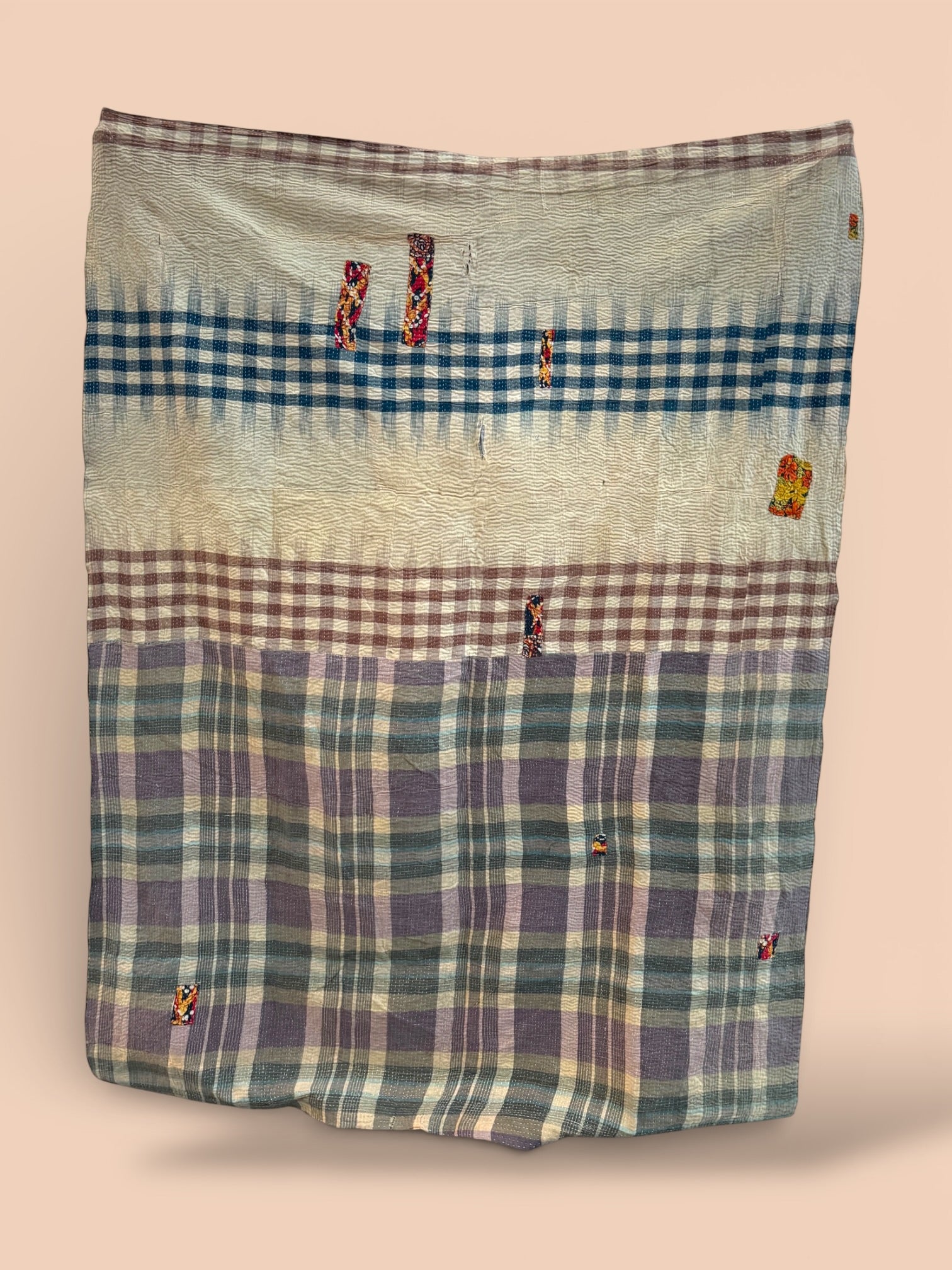 Kantha quilt - Fine stitch 02