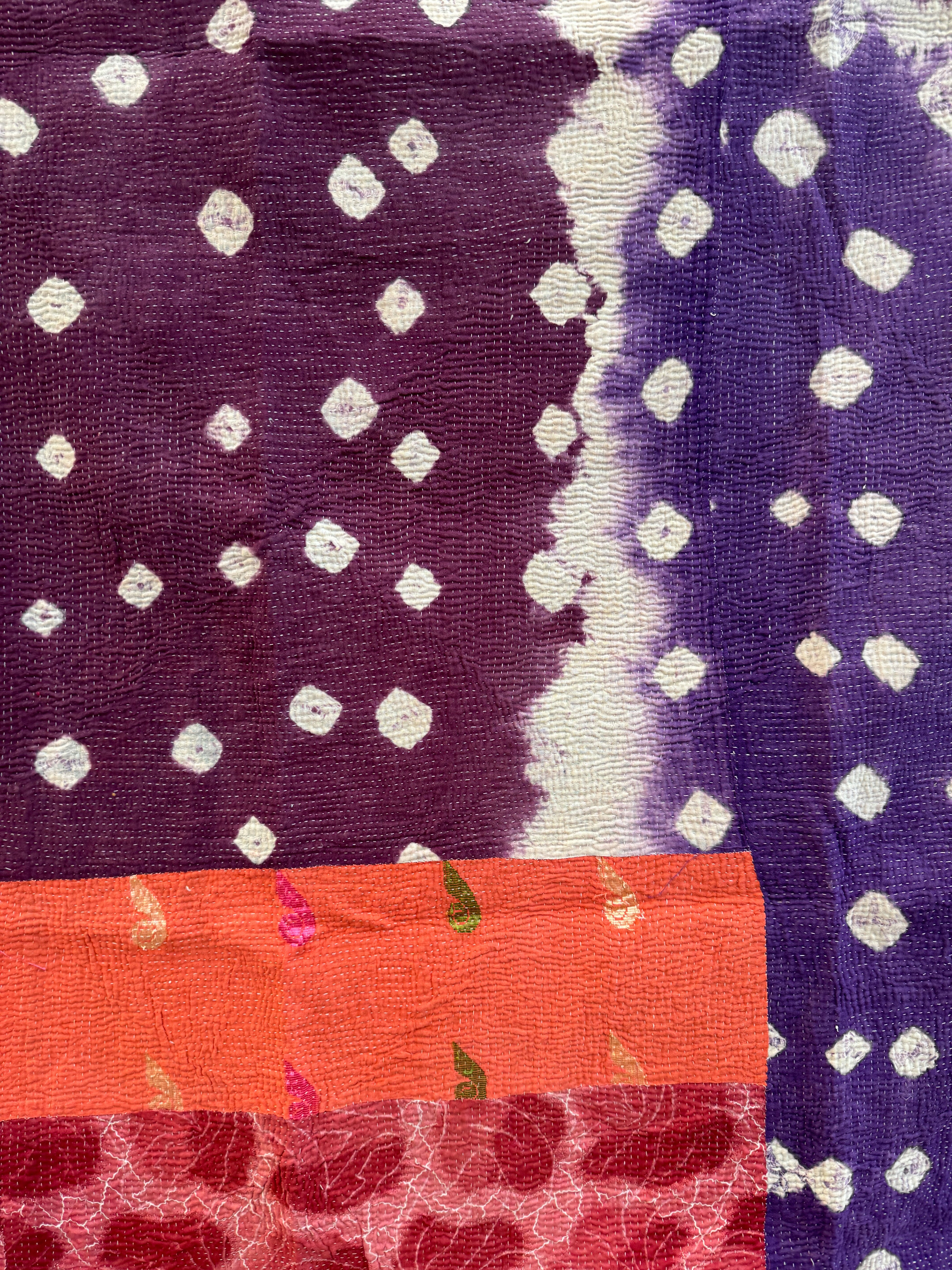 Kantha quilt - Fine stitch 04