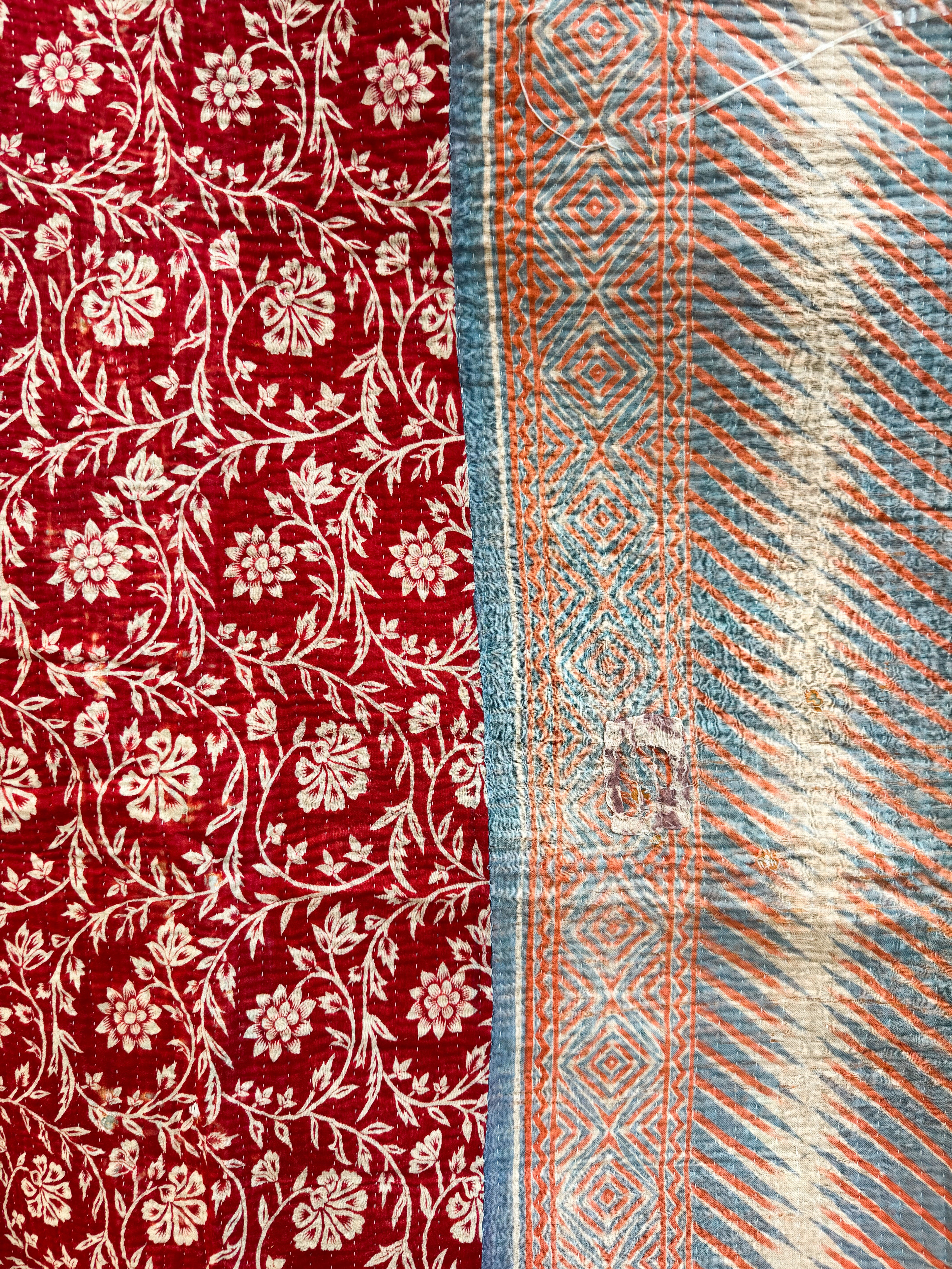 Kantha quilt - Fine stitch 05