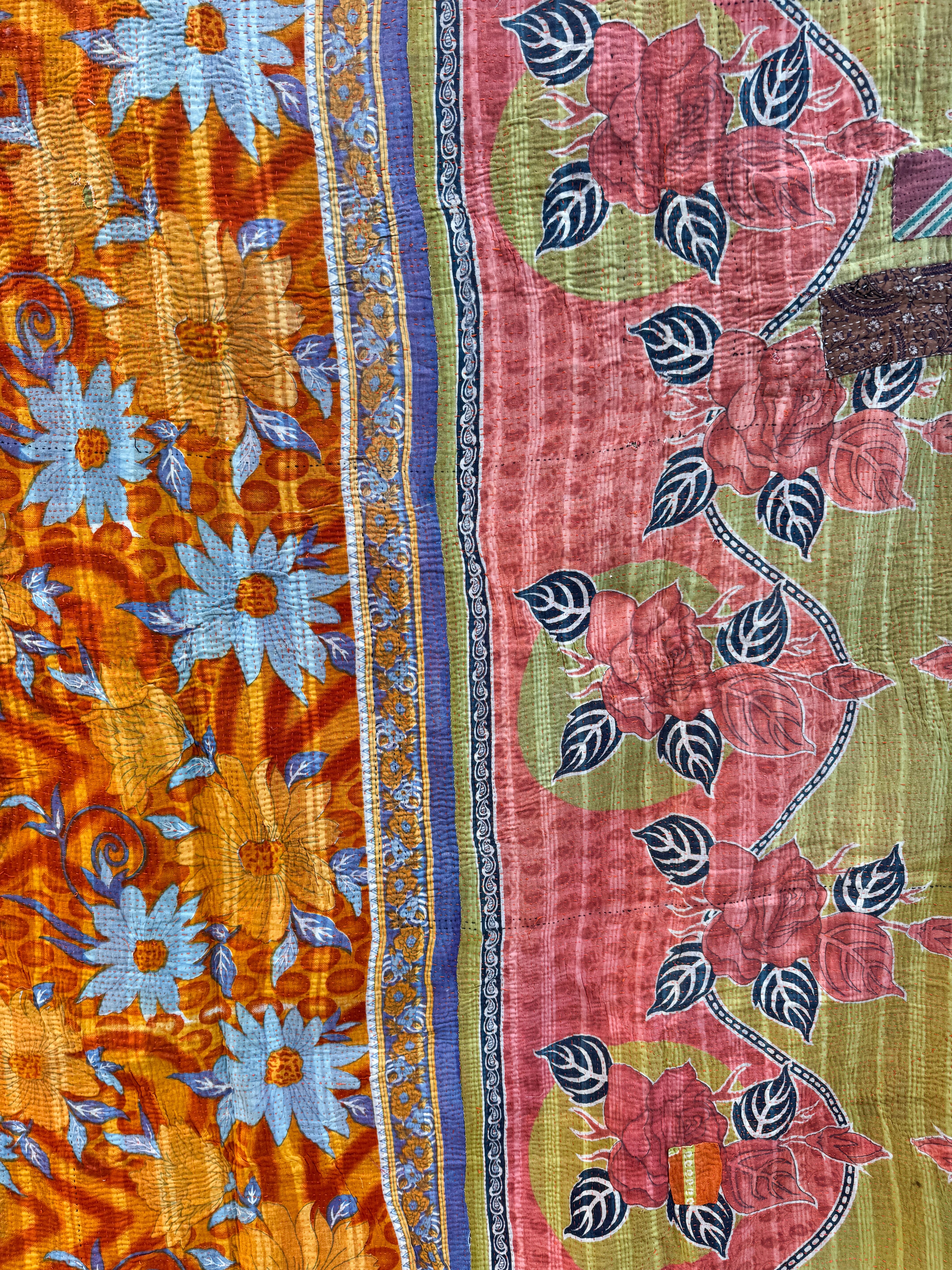 Kantha quilt - Fine stitch 06