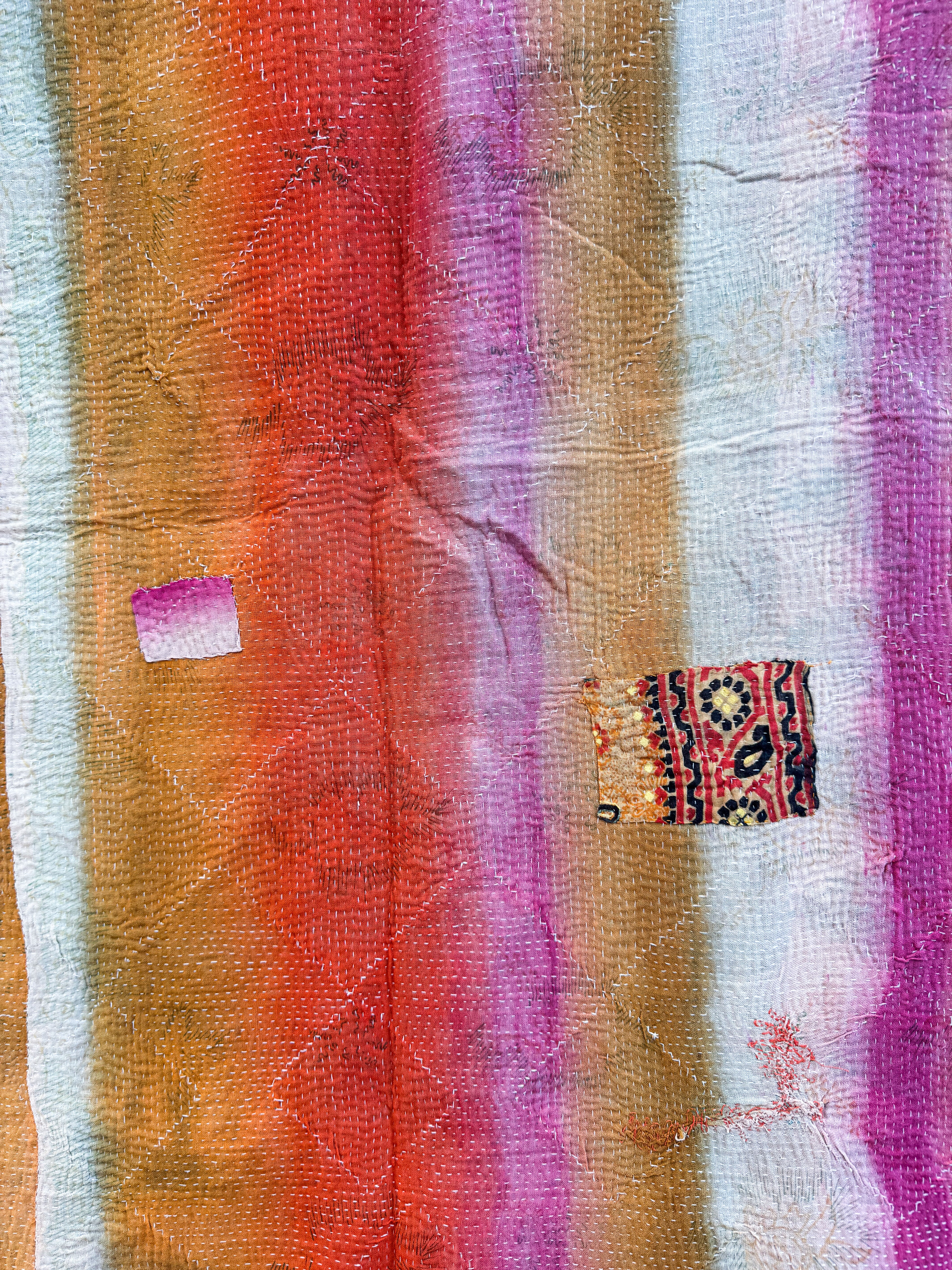 Kantha quilt - Fine stitch 08