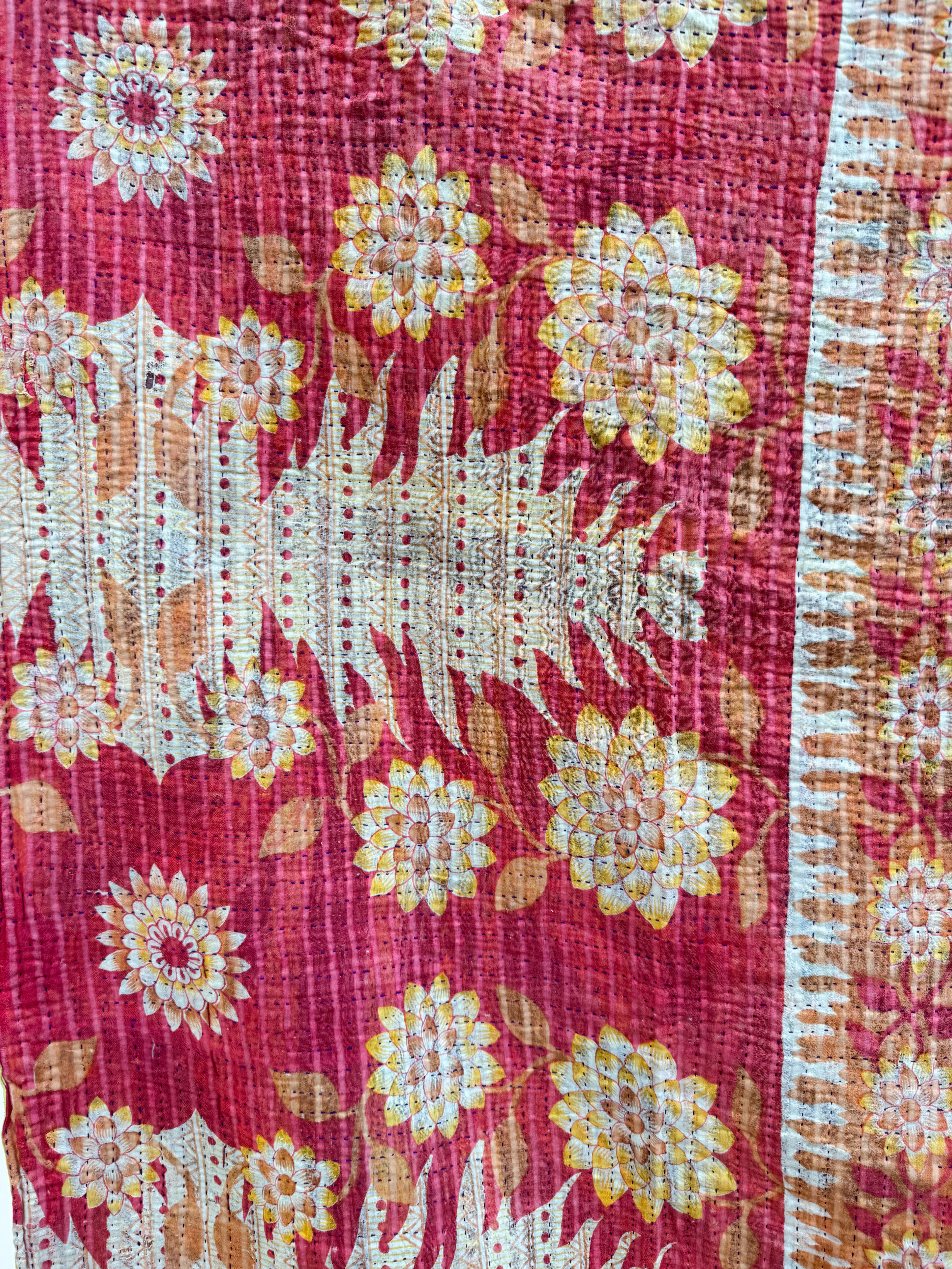 Kantha quilt - Fine stitch 15