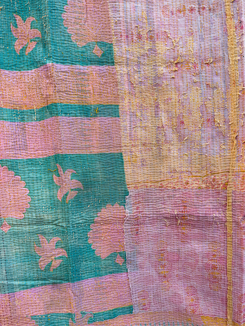 Kantha quilt - Fine stitch 17