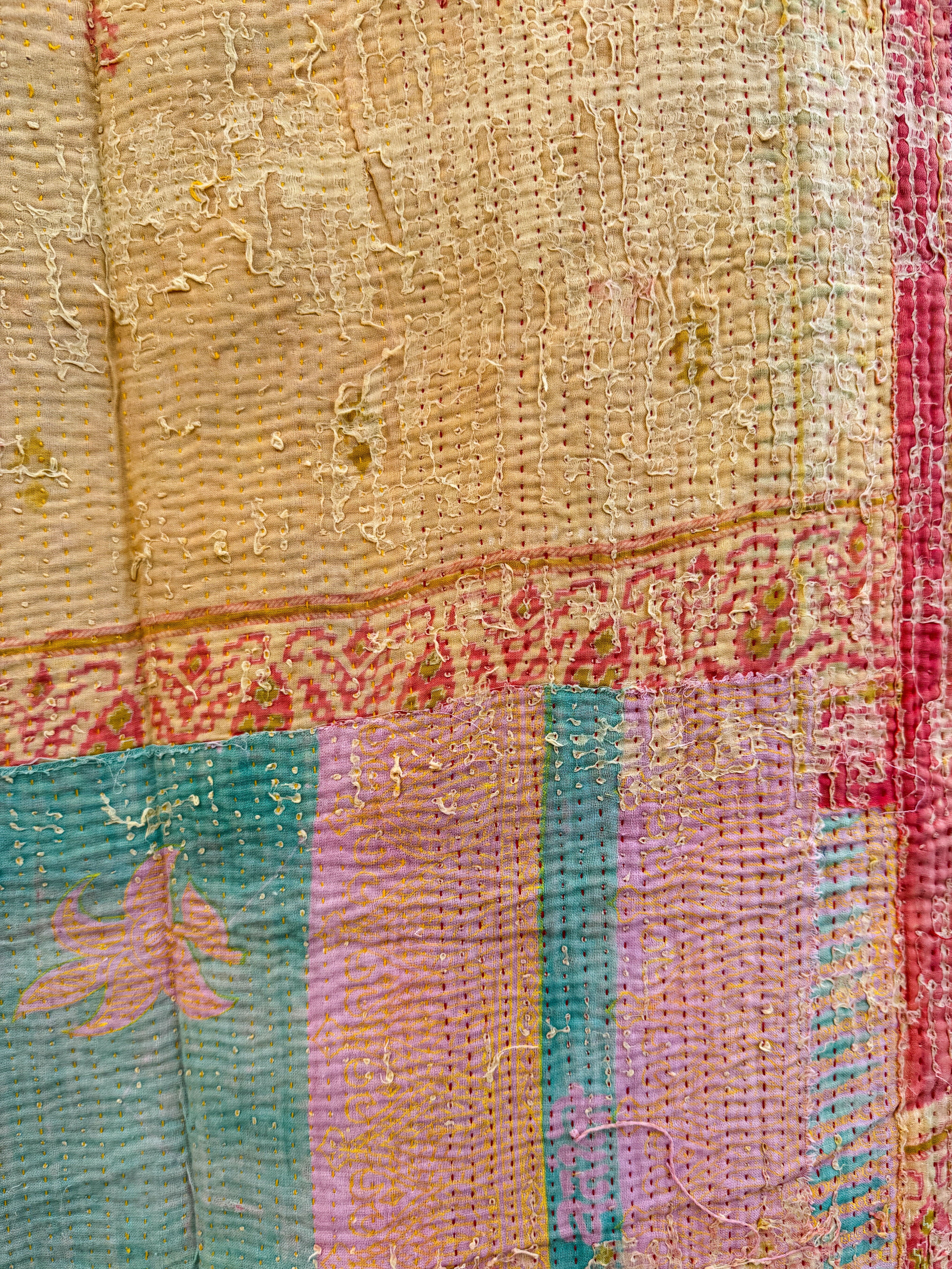 Kantha quilt - Fine stitch 17