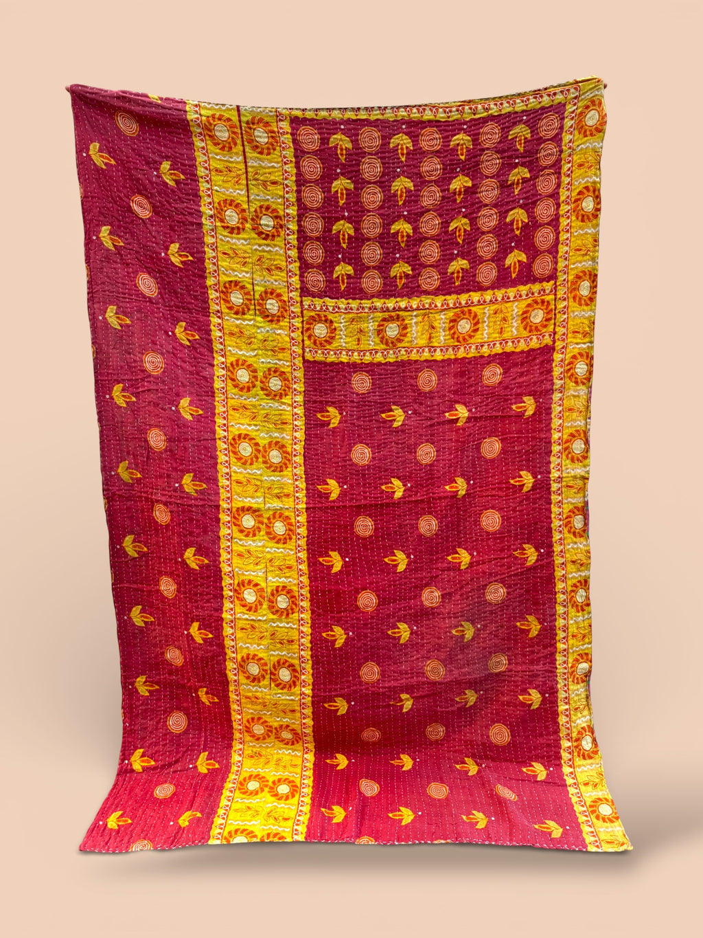 Kantha quilt - BIG stitch 01