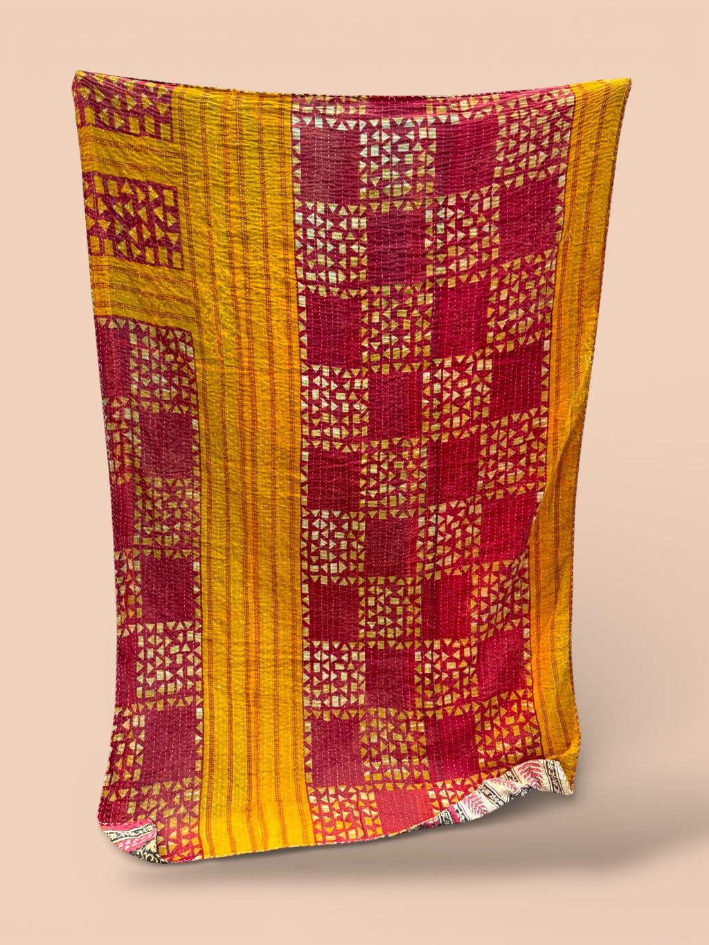 Kantha quilt - BIG stitch 02