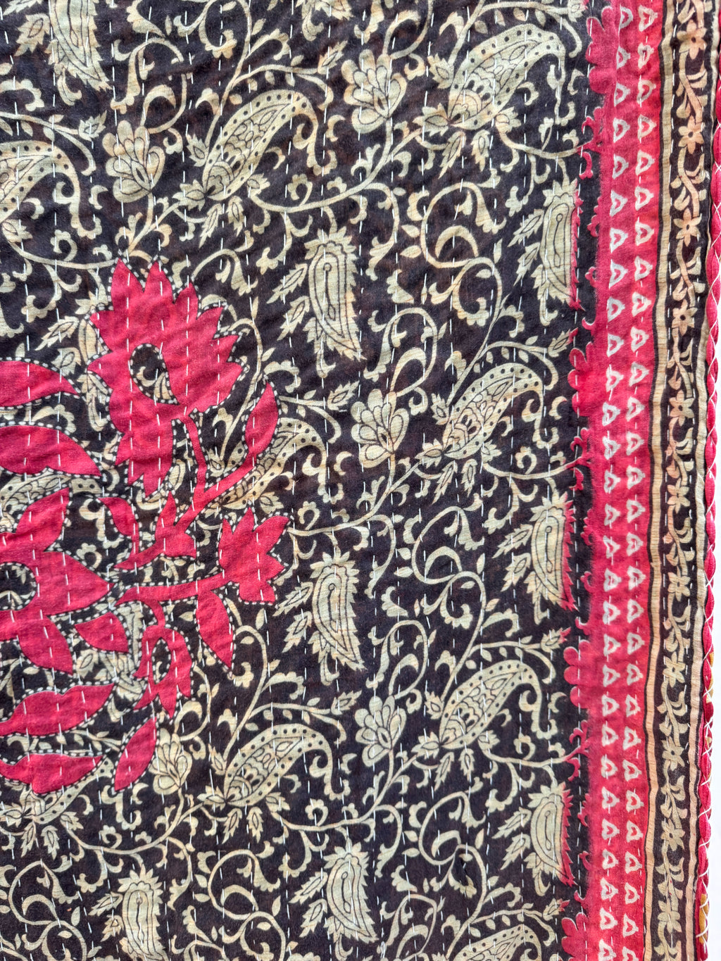 Kantha quilt - BIG stitch 02