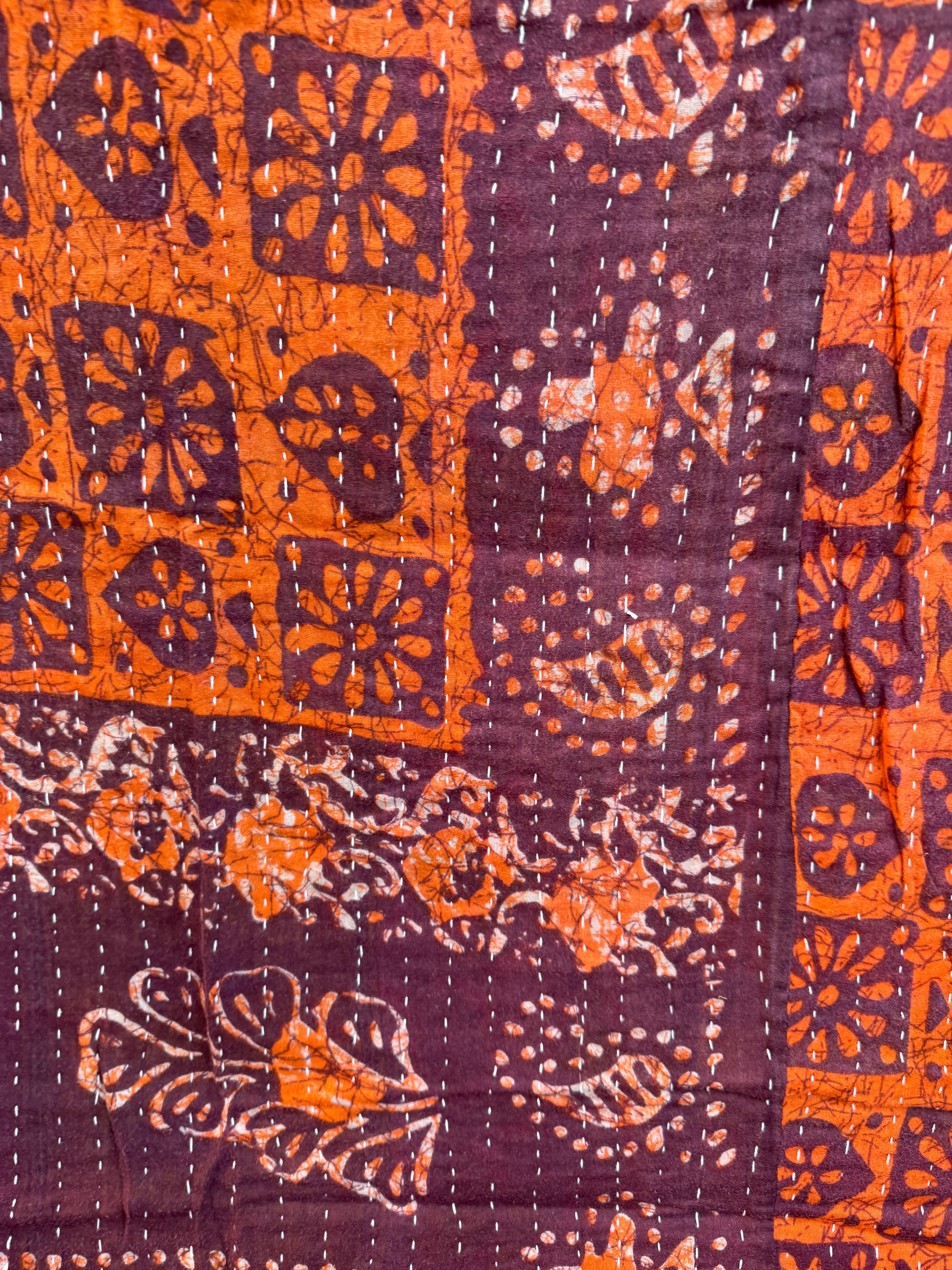 Kantha quilt - BIG stitch 03
