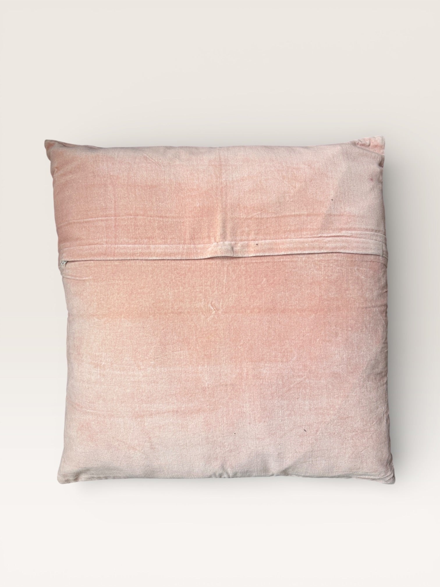 Big cushion - Velvet blockprint Pink