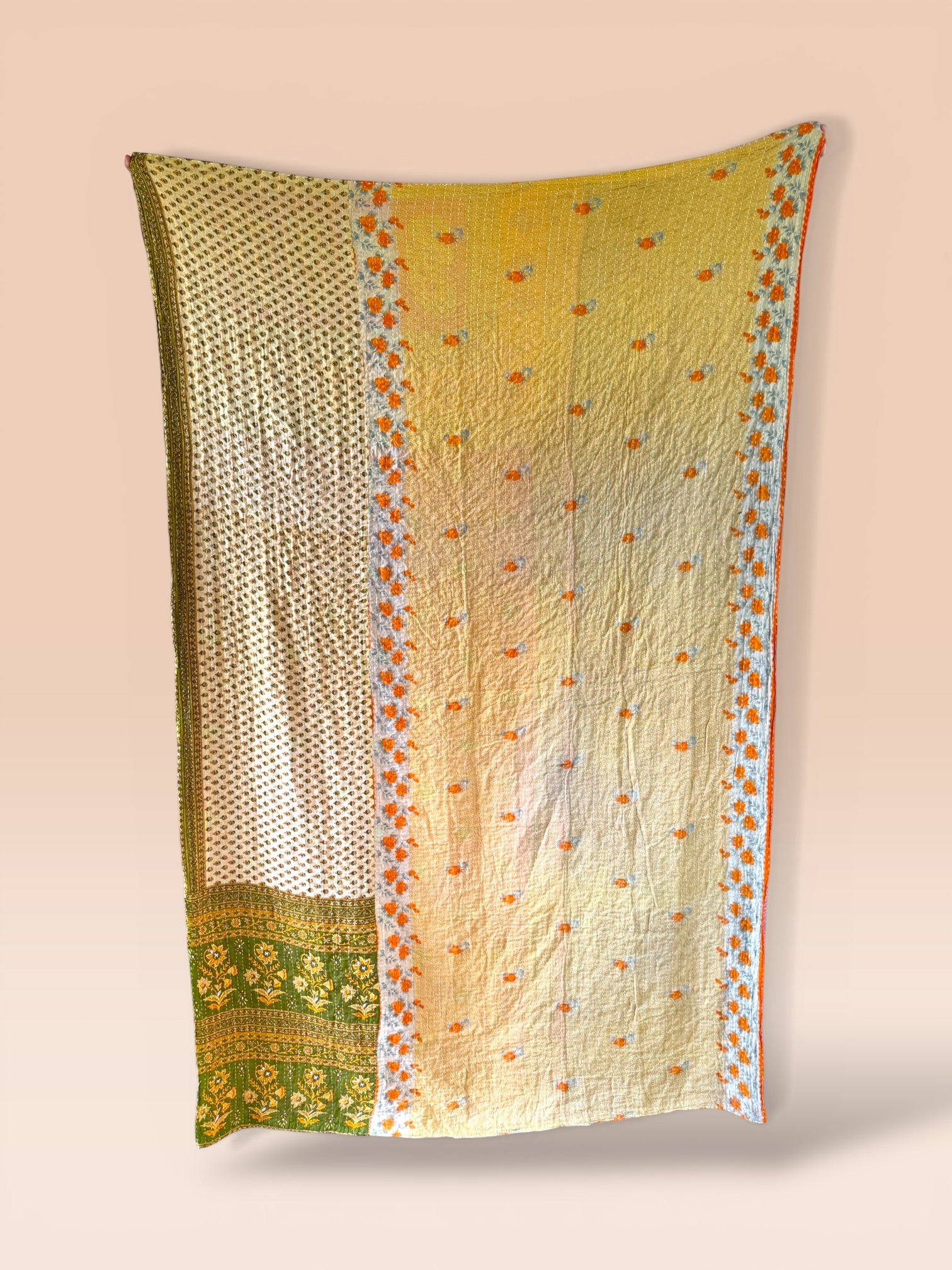 Kantha quilt - BIG stitch 06