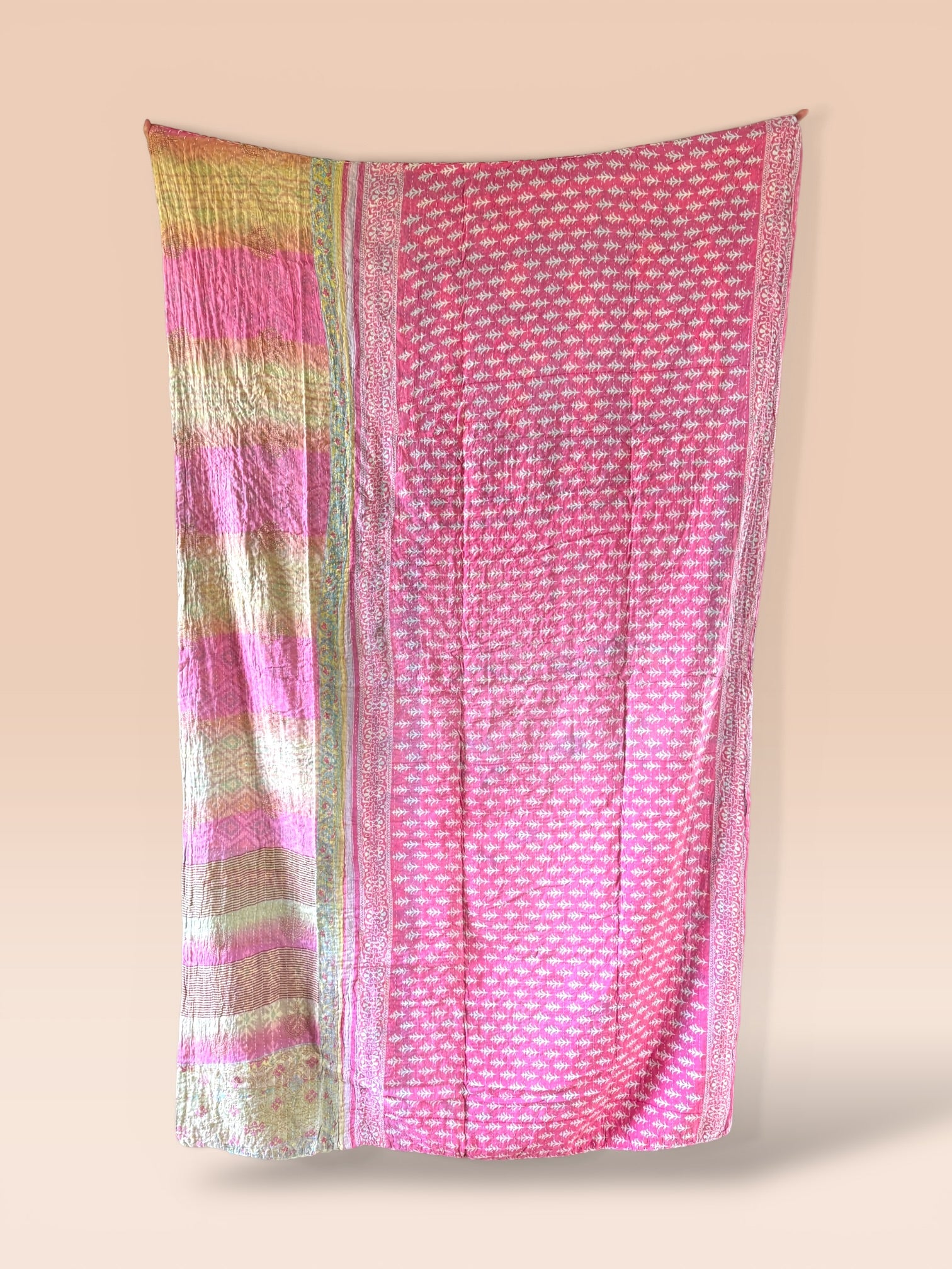 Kantha quilt - BIG stitch 09