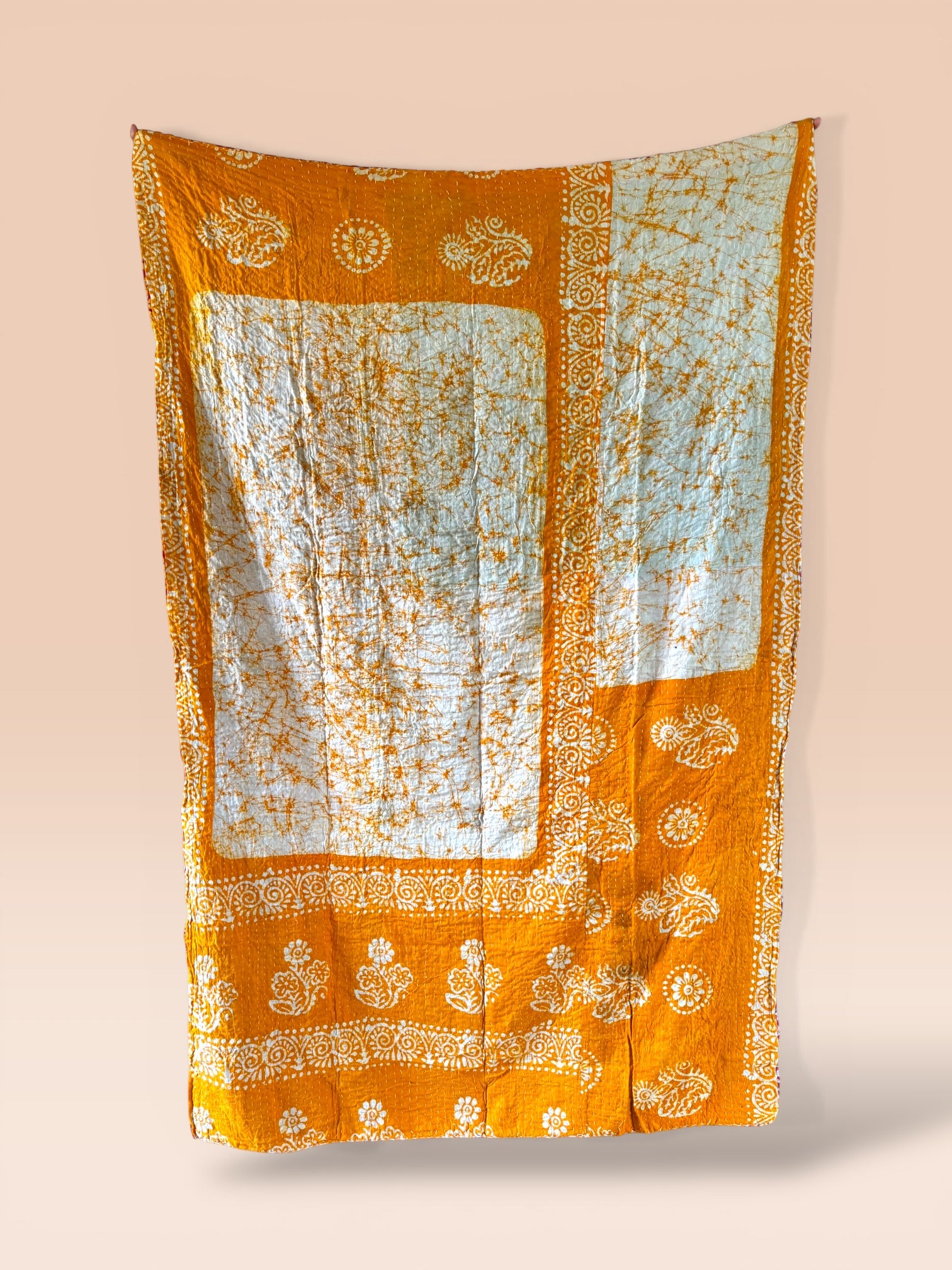 Kantha quilt - BIG stitch 10