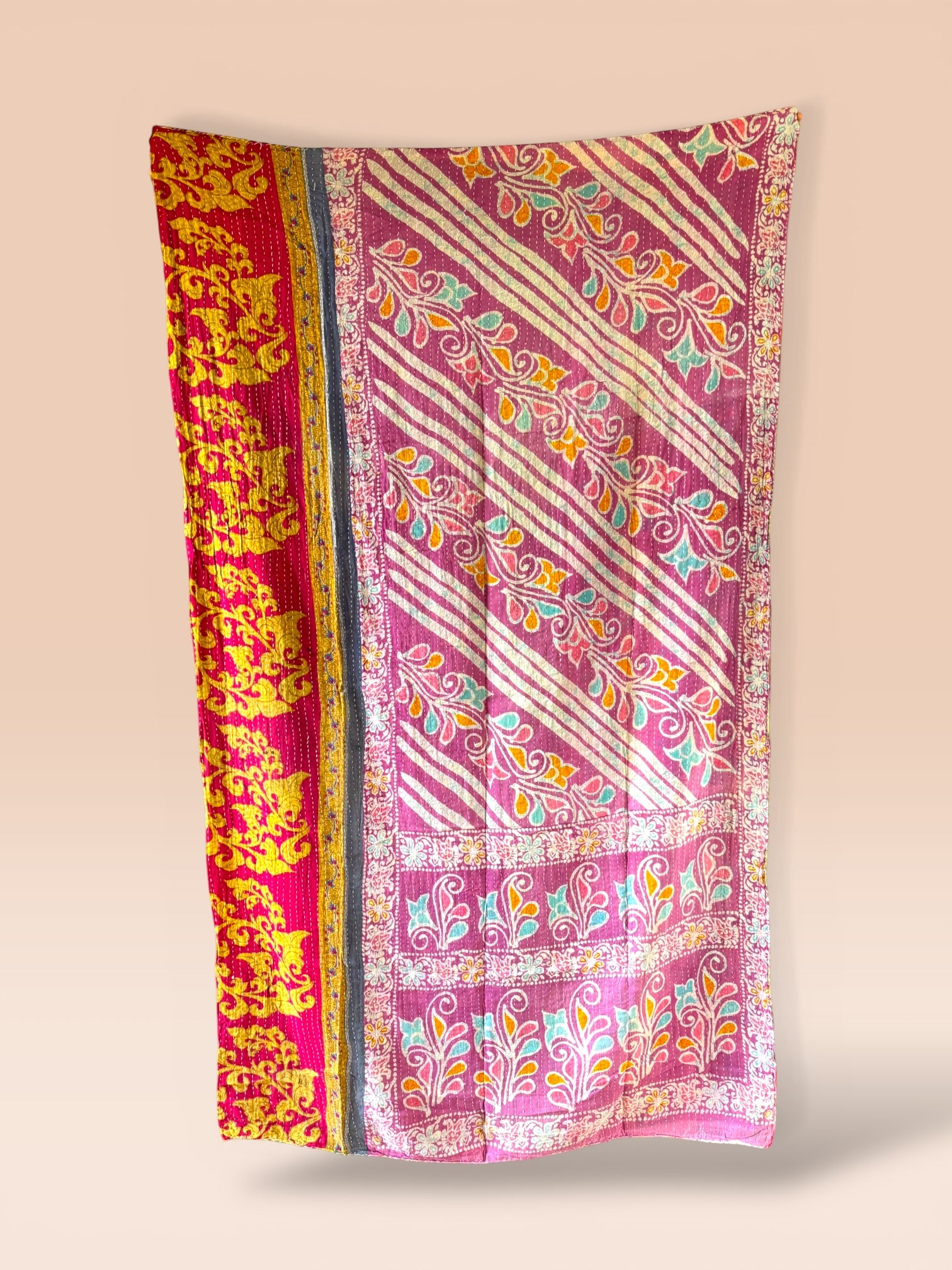 Kantha quilt - BIG stitch 12