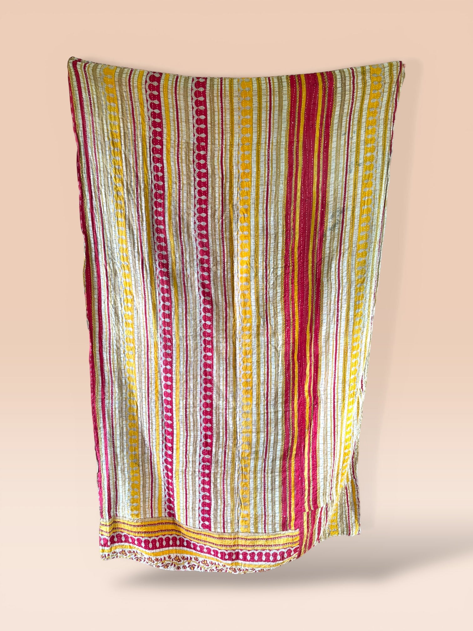 Kantha quilt - BIG stitch 15