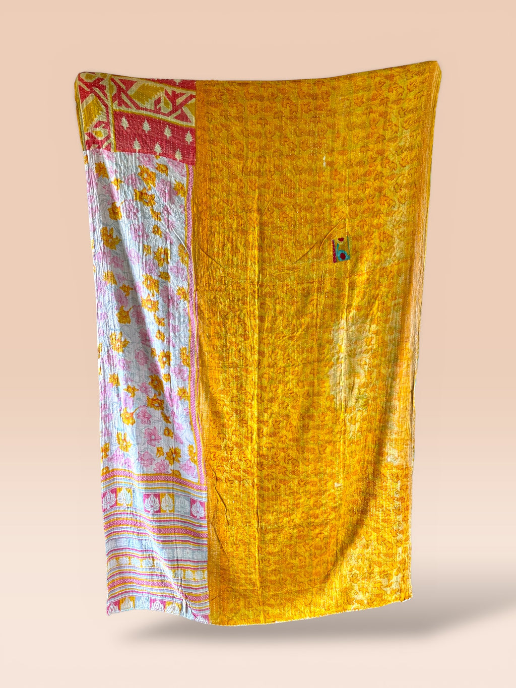 Kantha quilt - BIG stitch 18