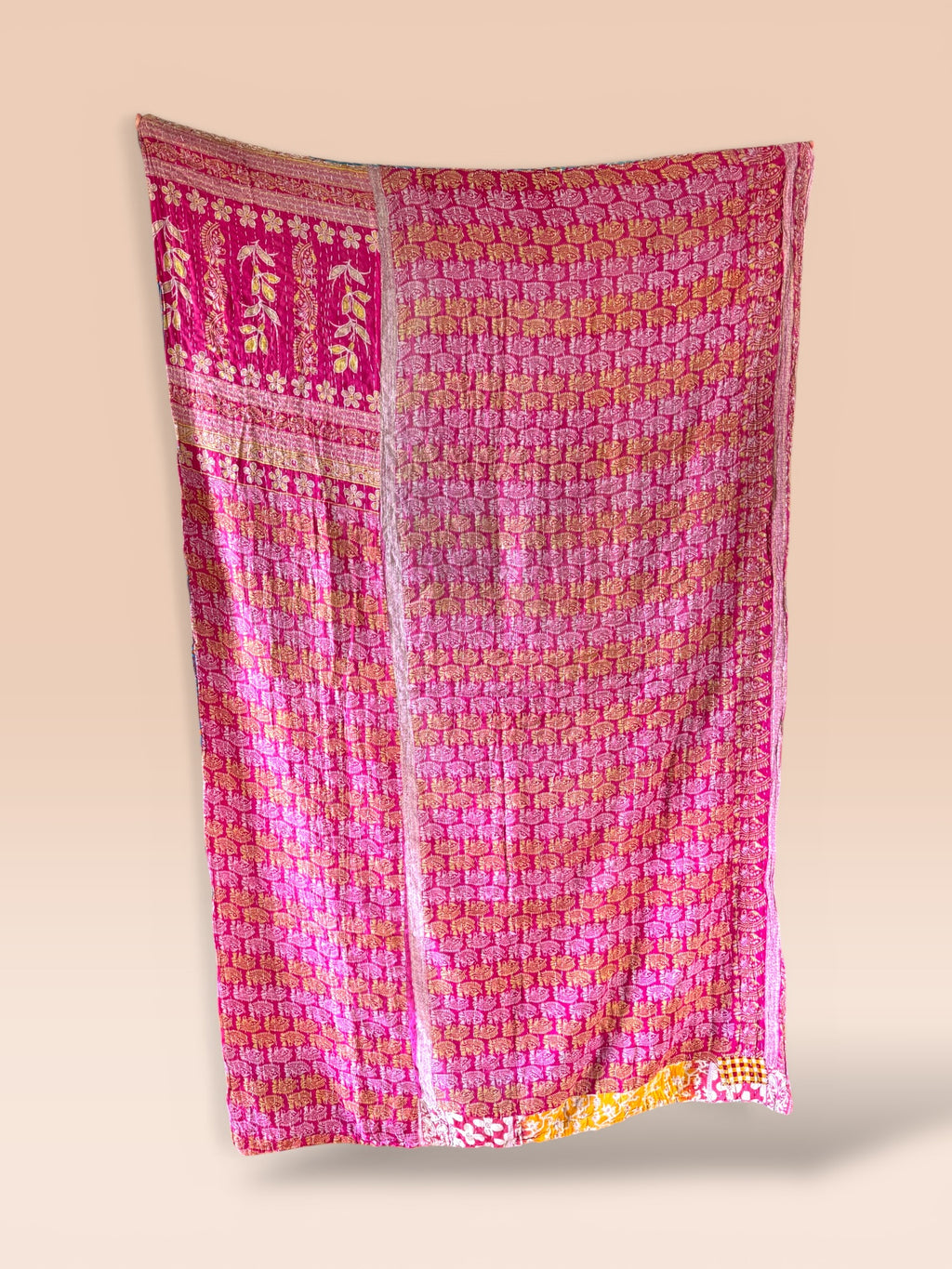 Kantha quilt - BIG stitch 19