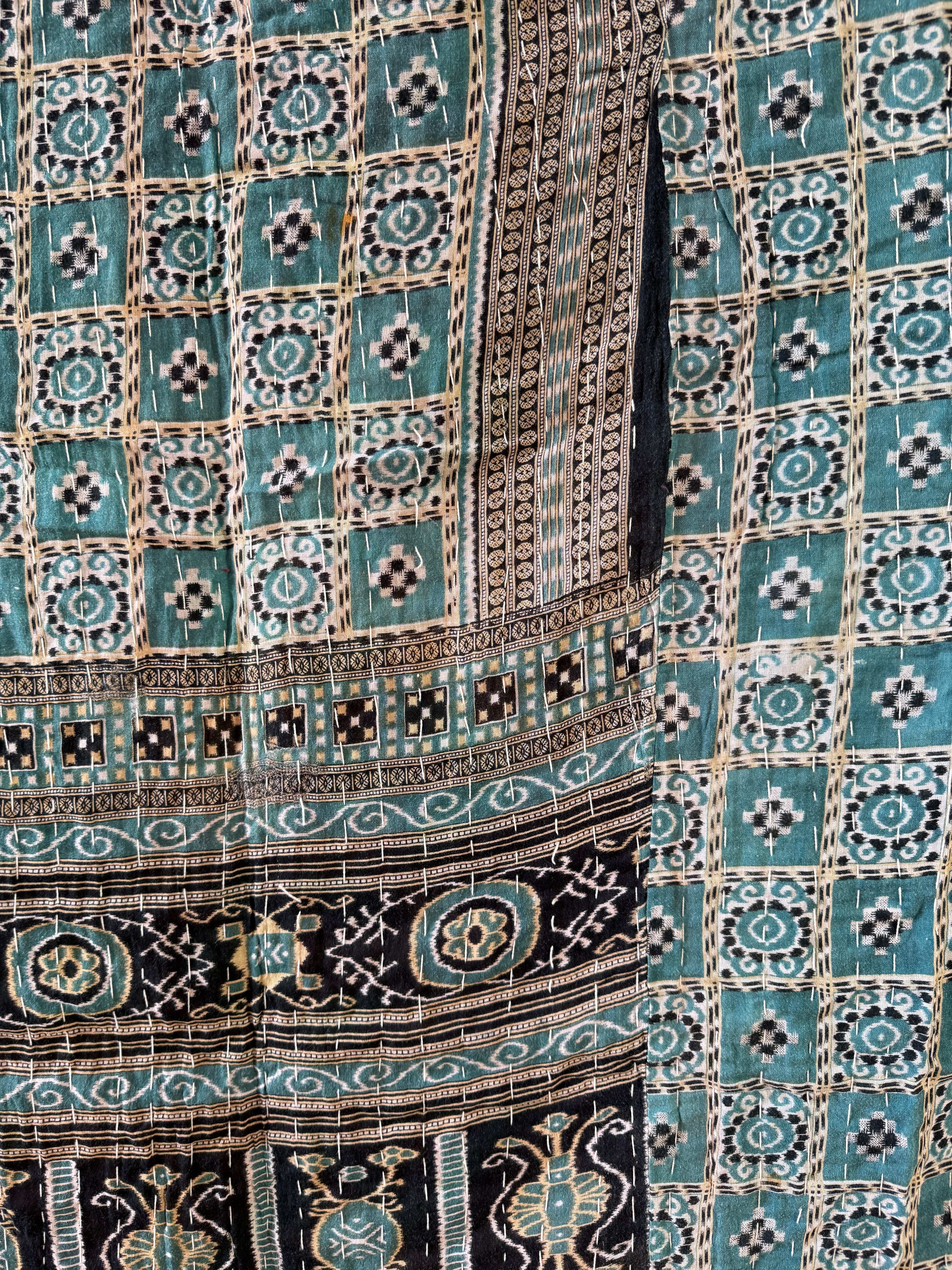 Kantha quilt - BIG stitch 20